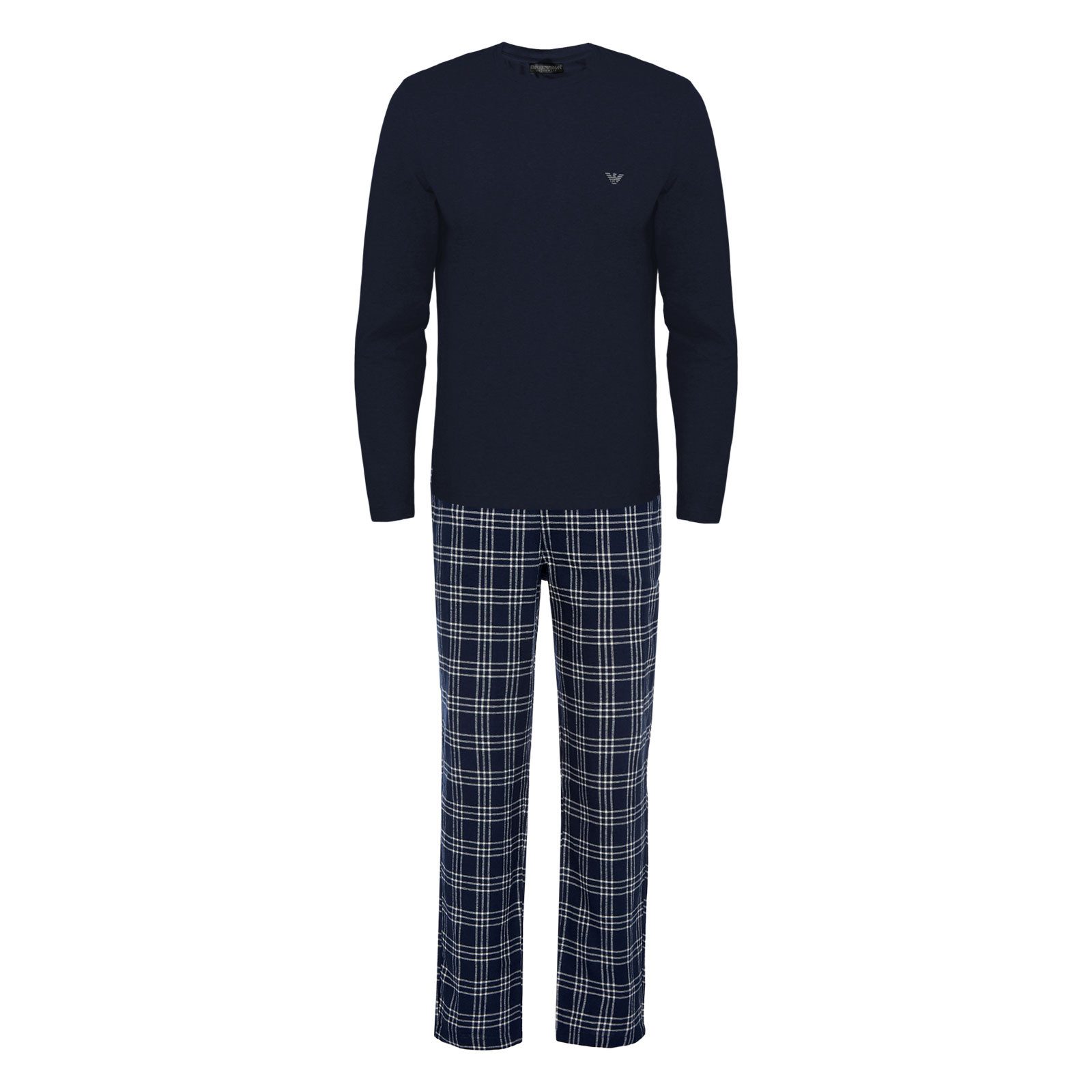 Emporio Armani Schlafanzug Pyjama-Set long (2 tlg) mit Logo-Details