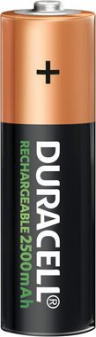 Duracell 4 Stck, Recharge Ultra AA 2500 mAh Batterie, LR06 (1,2 V, 4 St), wiederaufladbare Akkus, 5 Jahre Garantie