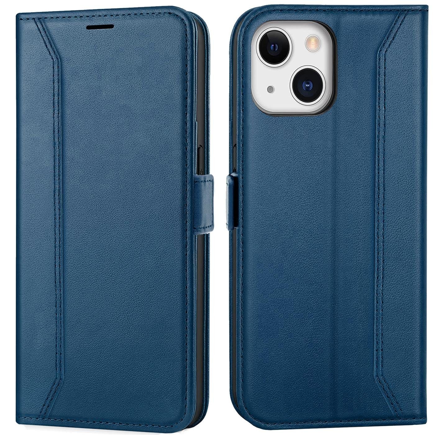 CoolGadget Handyhülle Wallet Klapptasche Cover Case für Apple iPhone 13 Mini 5,4 Zoll, Handy Tasche mit RFID Schutz Kartenfach Book Schutzhülle