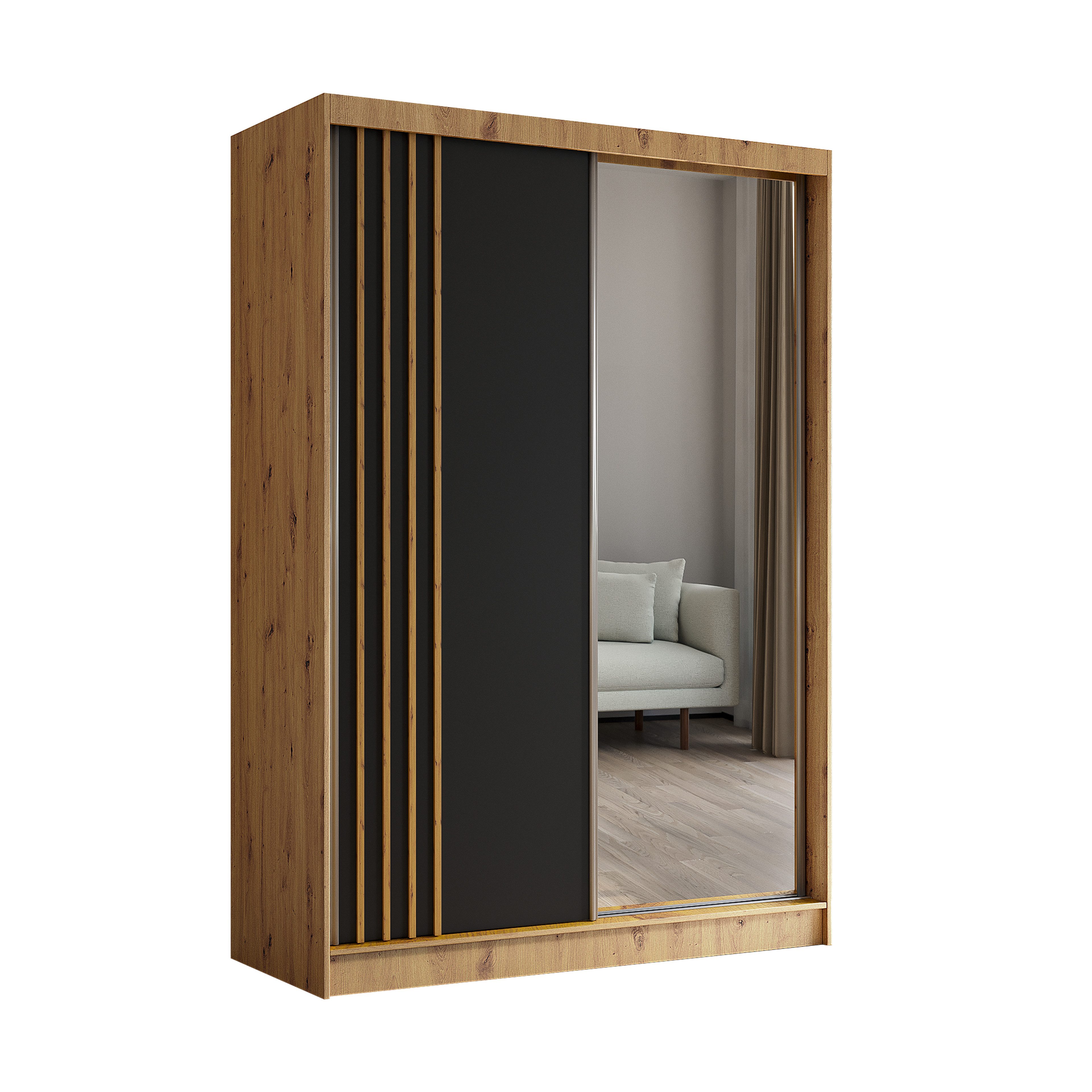 ALTDECOR Schiebetürenschrank NALLA (Kleiderschrank Garderobenschrank mit günstig online kaufen