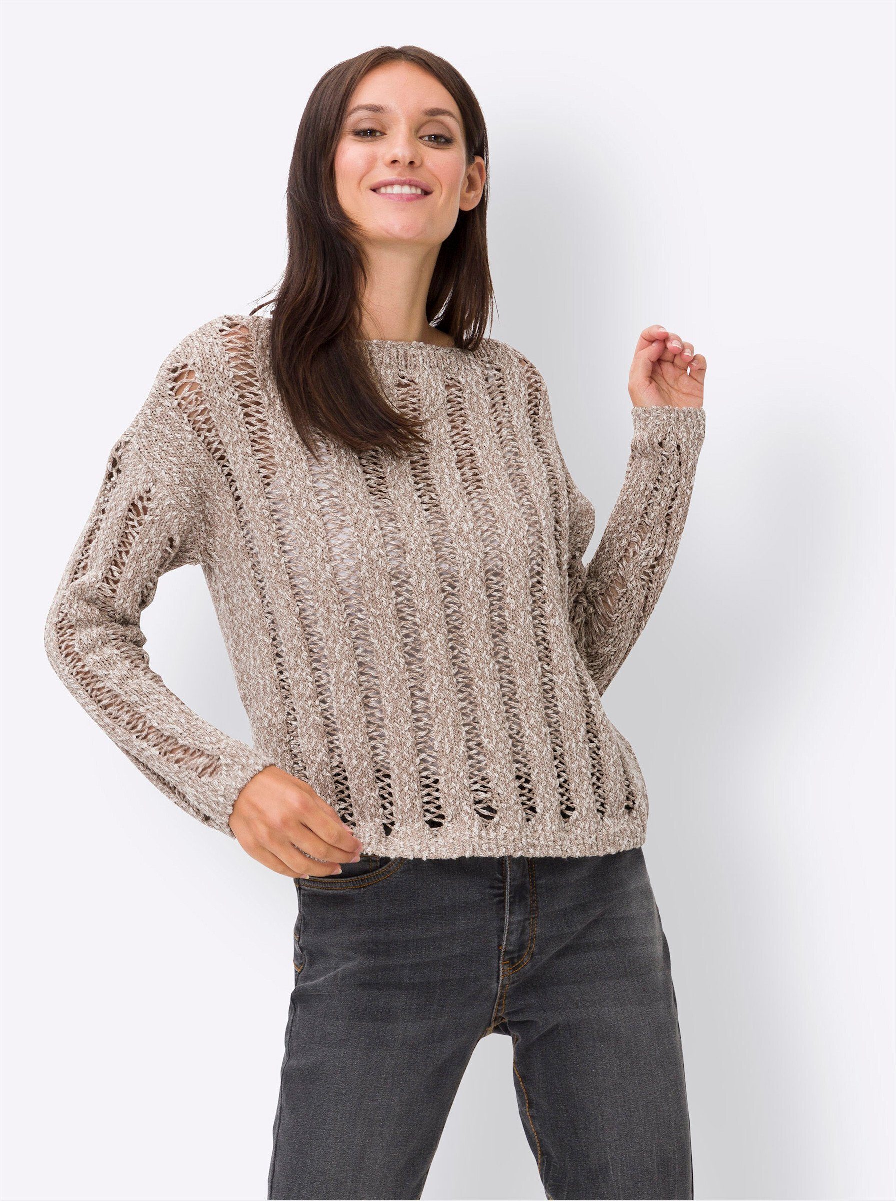 heine Strickpullover Ajourpullover . günstig online kaufen