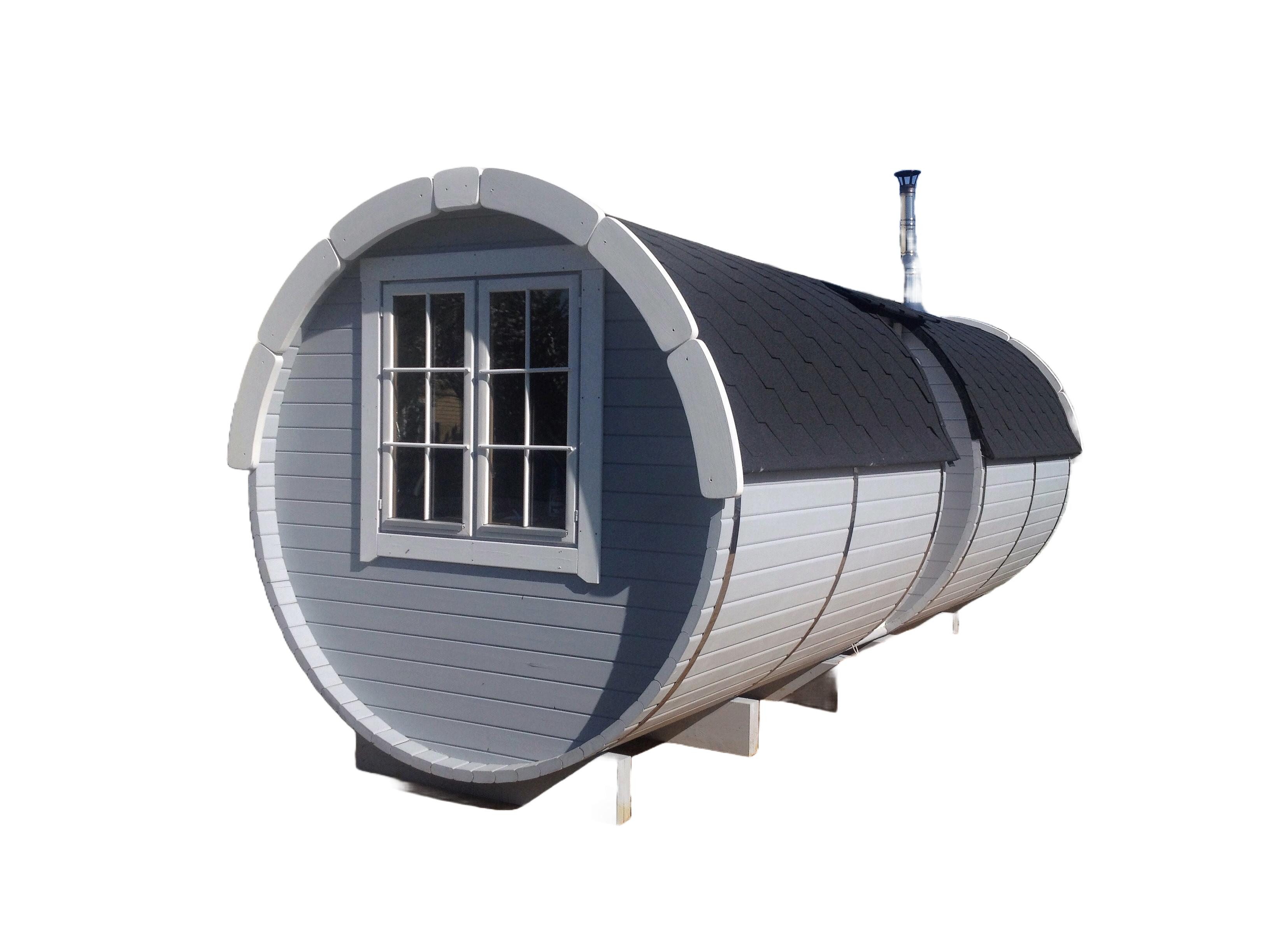 Fasssauna Saunas Fasssauna Fass Sauna Garten 46mm Trockensauna mit Schindeln