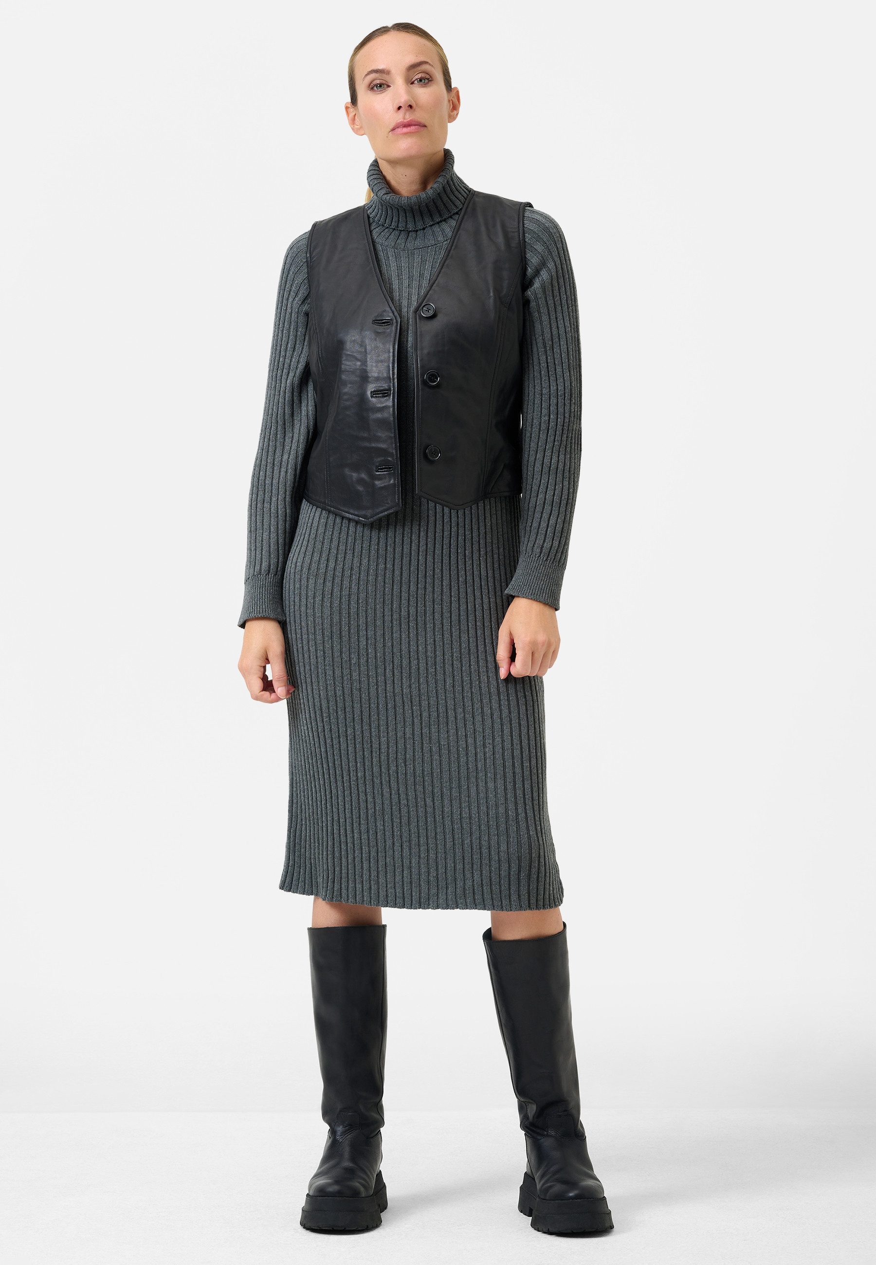 RICANO Lederweste Flavia Lederweste aus Lamm-Nappa-Leder