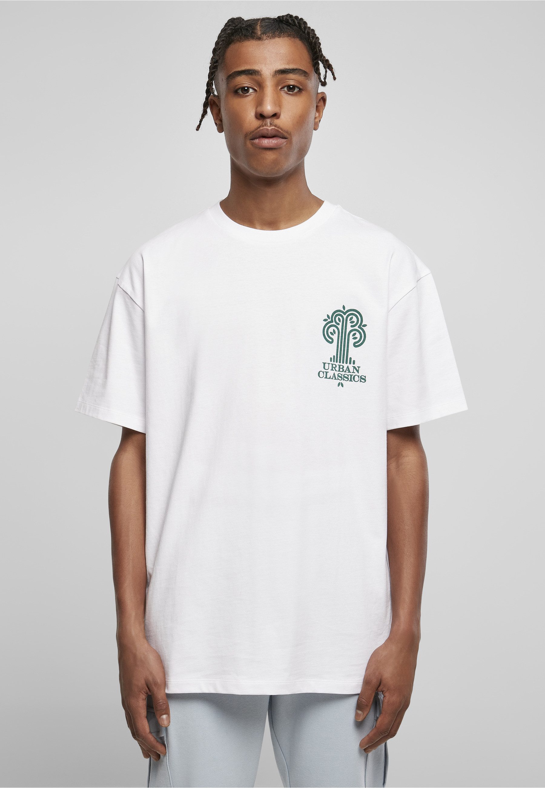 URBAN CLASSICS T-Shirt Urban Classics Herren Organic Tree Logo Tee (1-tlg) – Bild 5 von 5