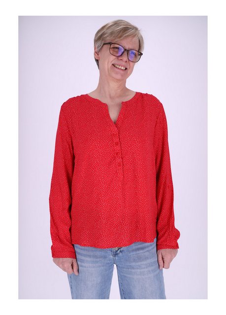 SPLASH OF COLOR Klassische Bluse Schlupfbluse Minimal Print kleine Punkte günstig online kaufen