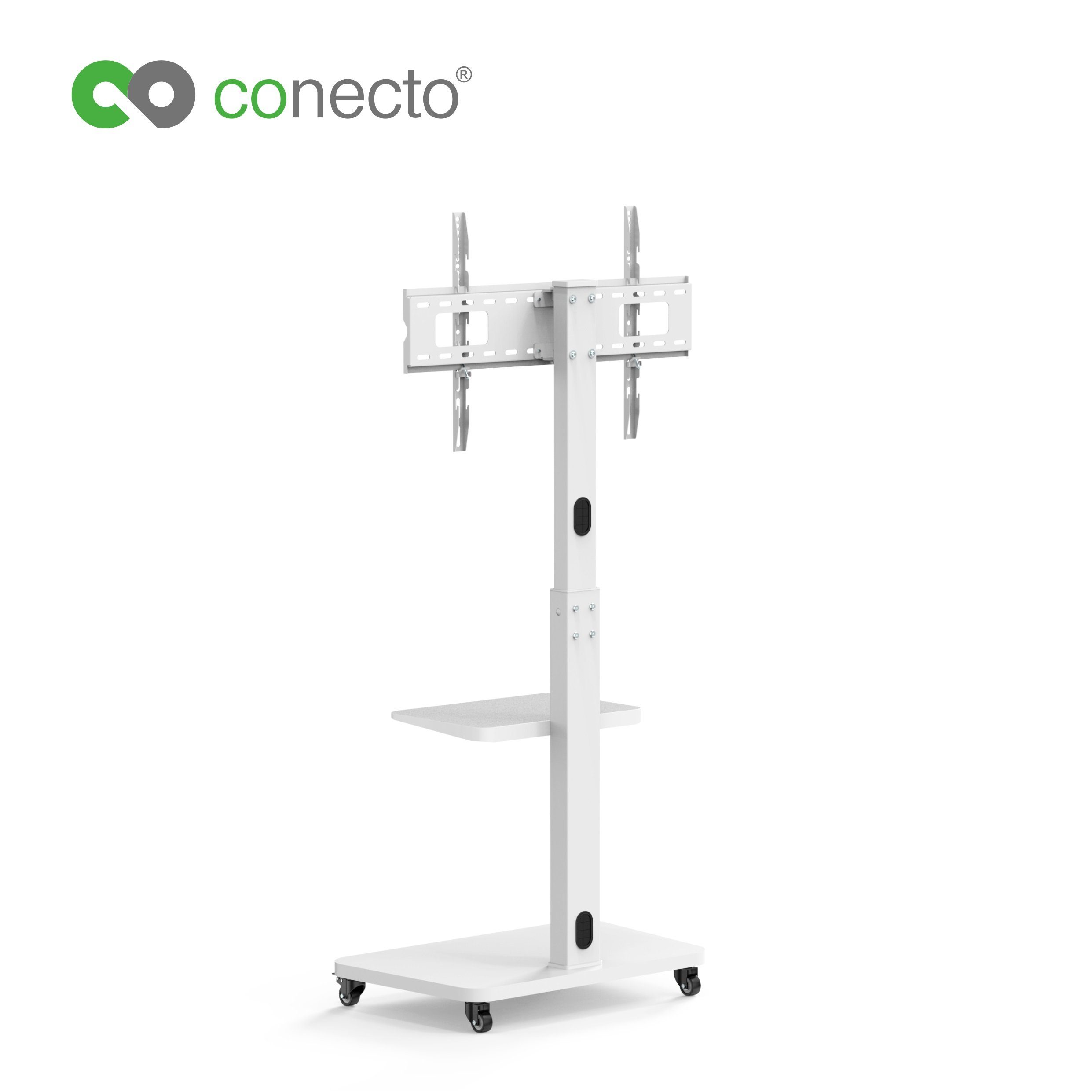 conecto TV-Ständer TV-Ständer Standfuß für Flachbildschirm Fernseher, (bis 75 Zoll, mit Rollen)