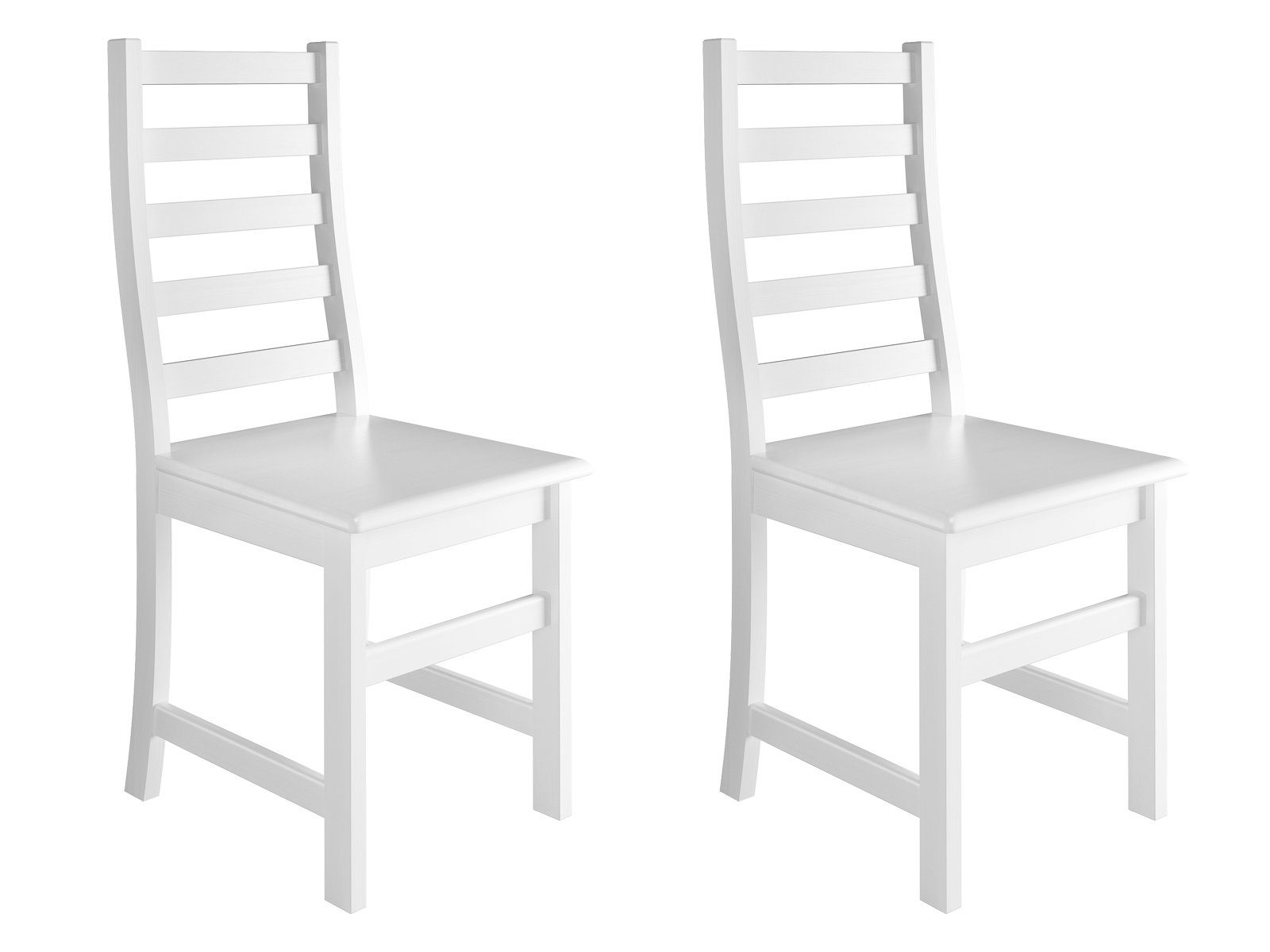 ERST-HOLZ Esszimmerstuhl Weißer Stuhl Eris Küchenstuhl Massivholzstuhl Esszimmerstuhl | Stühle