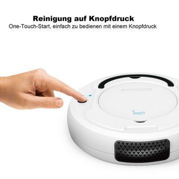 KINSI Nass-Trocken-Saugroboter 3 in 1 Intelligenter Bodenfeger, Staubsauger Roboter