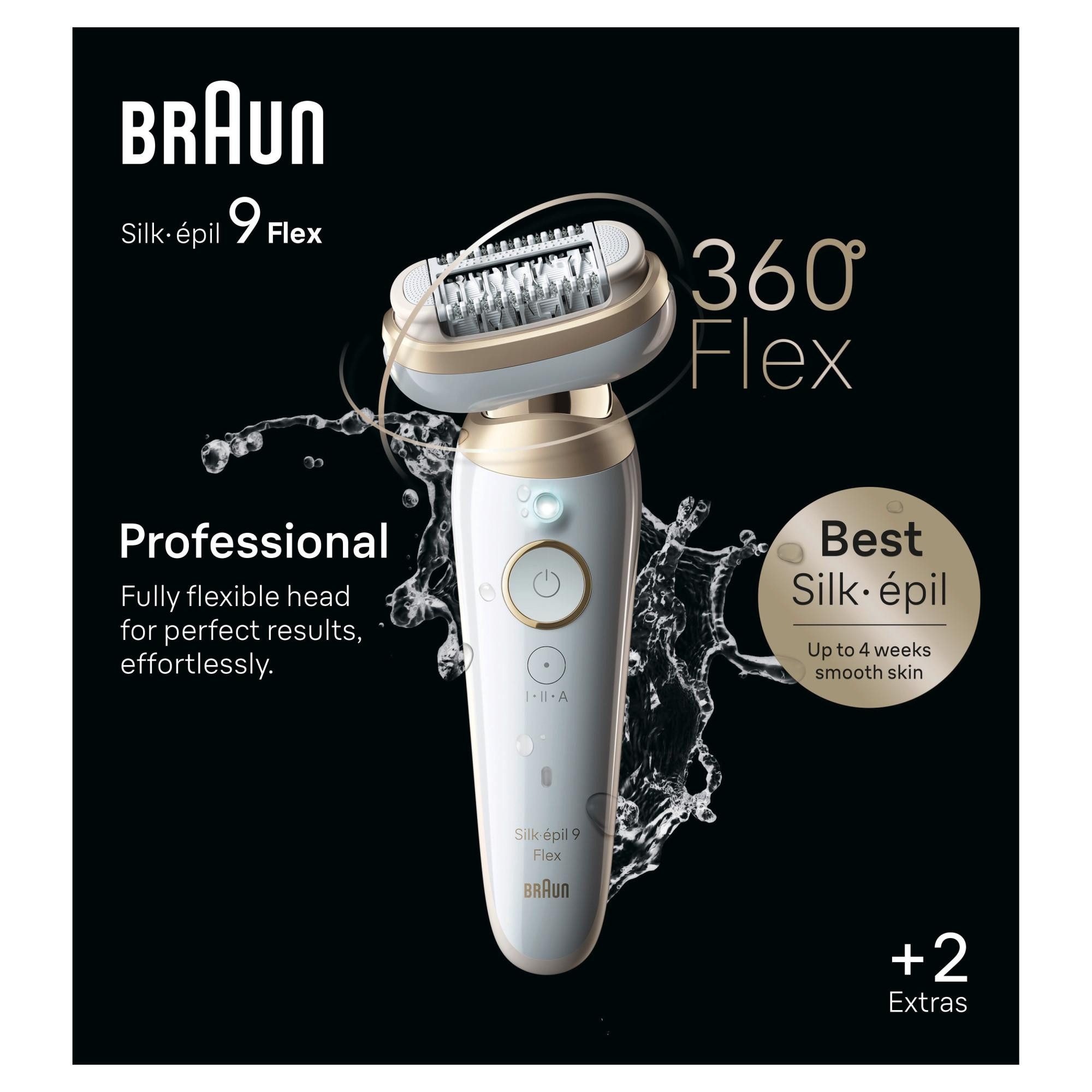 Braun Epilierer Silk-épil 9-011, 3D SensoSm Epilierer für effiziente Haarentfernung