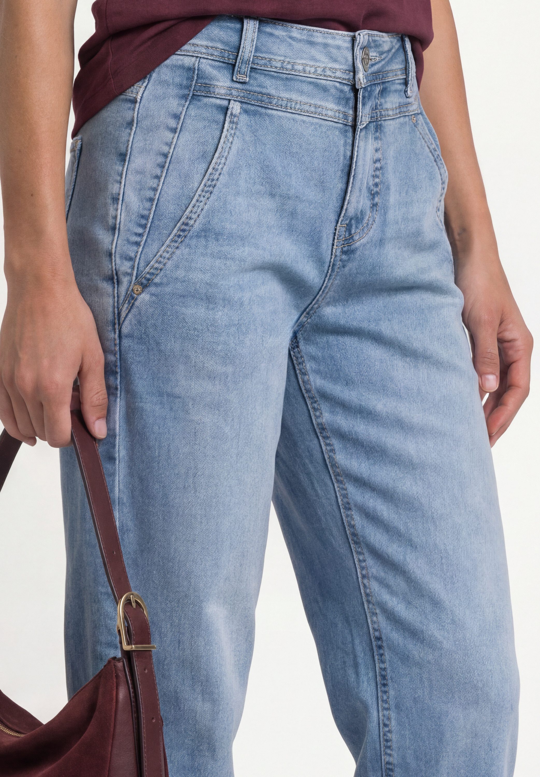 STREET ONE Loose-fit-Jeans Style Karlie Barrel Legs - mit Stretch