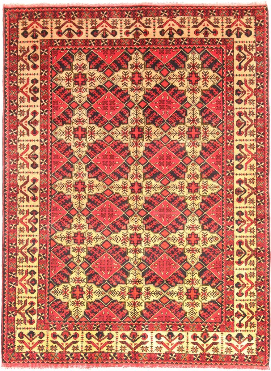 Orientteppich Afghan Samargand 153x201 Handgeknüpfter Orientteppich, Nain Trading, rechteckig, Höhe: 6 mm