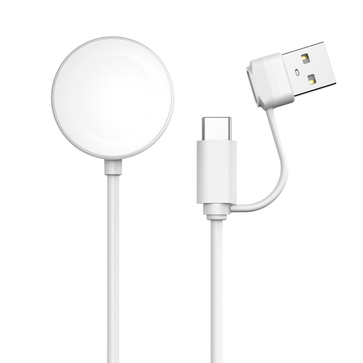 imoshion imoshion Ladekabel für die Apple Watch USB-C und USB-A – 0,5 Meter – W Smartwatch-Ladekabel