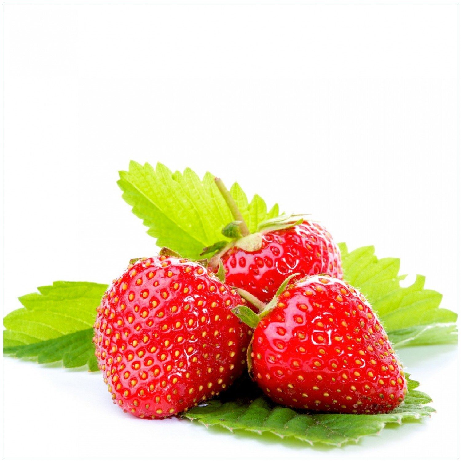 Wallario Memoboard Frische rote Erdbeeren für die Küche