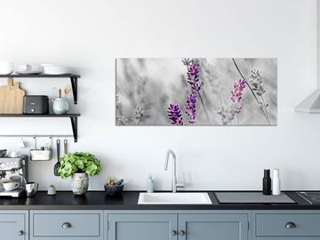 Pixxprint Glasbild schöner Lavendel, schöner Lavendel (1 St), Glasbild aus Echtglas, inkl. Aufhängungen und Abstandshalter