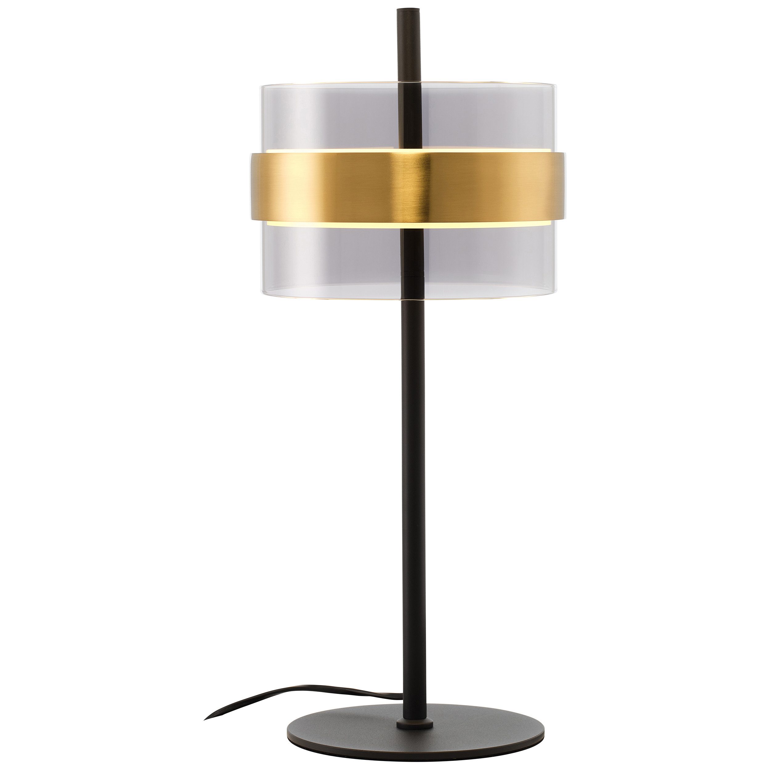Lightbox Tischleuchte, LED fest integriert, Warmweiß, Glamouröse LED Tischlampe mit 3 Stufen-Dimmer - max. 2000 lm