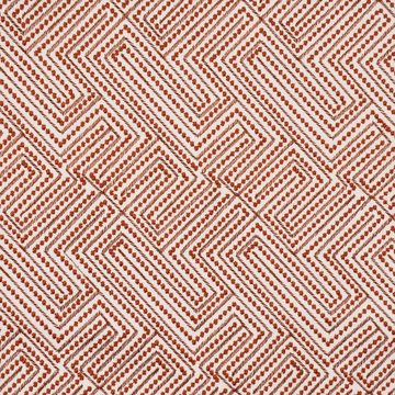 Rasch TEXTIL Stoff Rasch Textil Dekostoff Stickerei Grafik Arusha weiß rost 1,4m, bestickt
