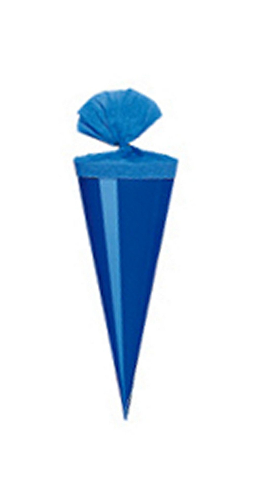 Livepac Office Schultüte Bastel Schultüte / Länge: 35cm / rund / Farbe: glanzlackiert dunkelbla