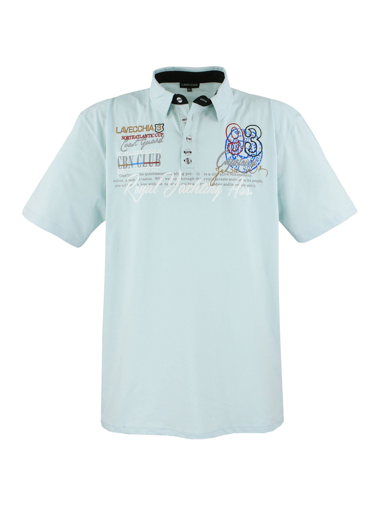 Lavecchia Poloshirt Übergrößen Herren Polo Shirt LV-4688 Herren Polo Shirt mint