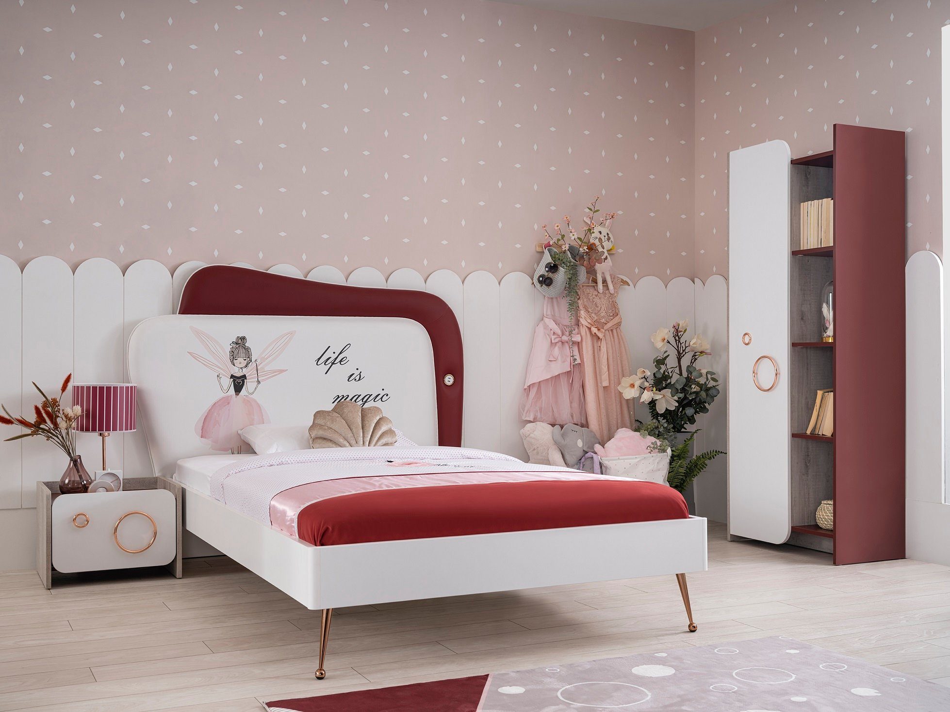2 Möbel-Zeit Kinderbett Kinderbett Magic, Größen
