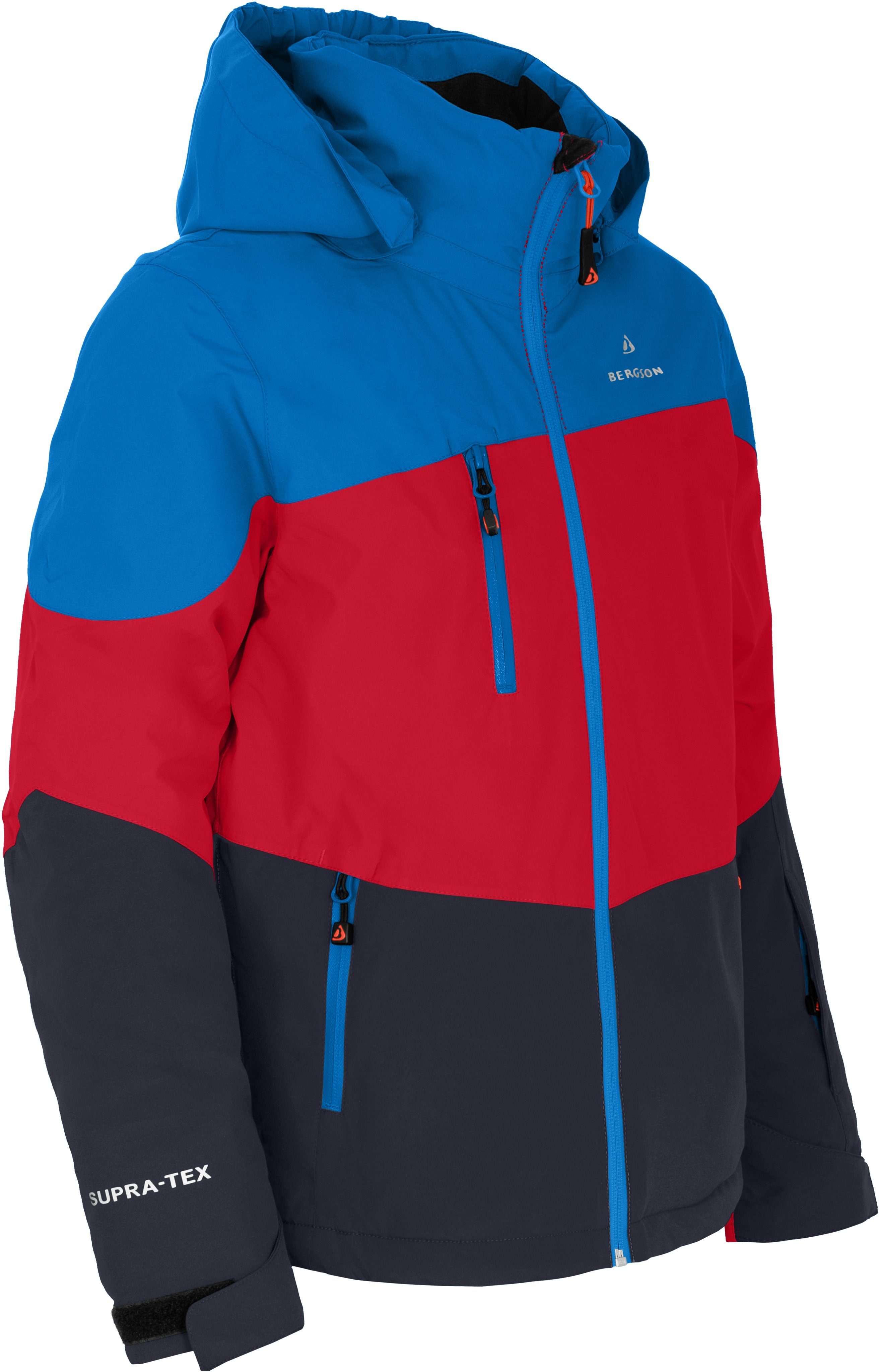 Bergson Winterjacke VOLKER neo Kinder Skijacke, die perfekte Skijacke für junge Abenteurer, Normalgr