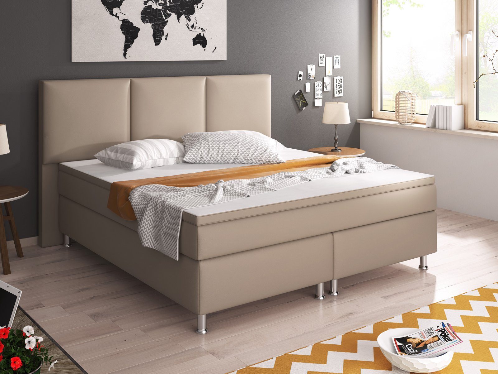 inter Boxspringbett Boxspringbett Oslo 180x200 cm günstig online kaufen