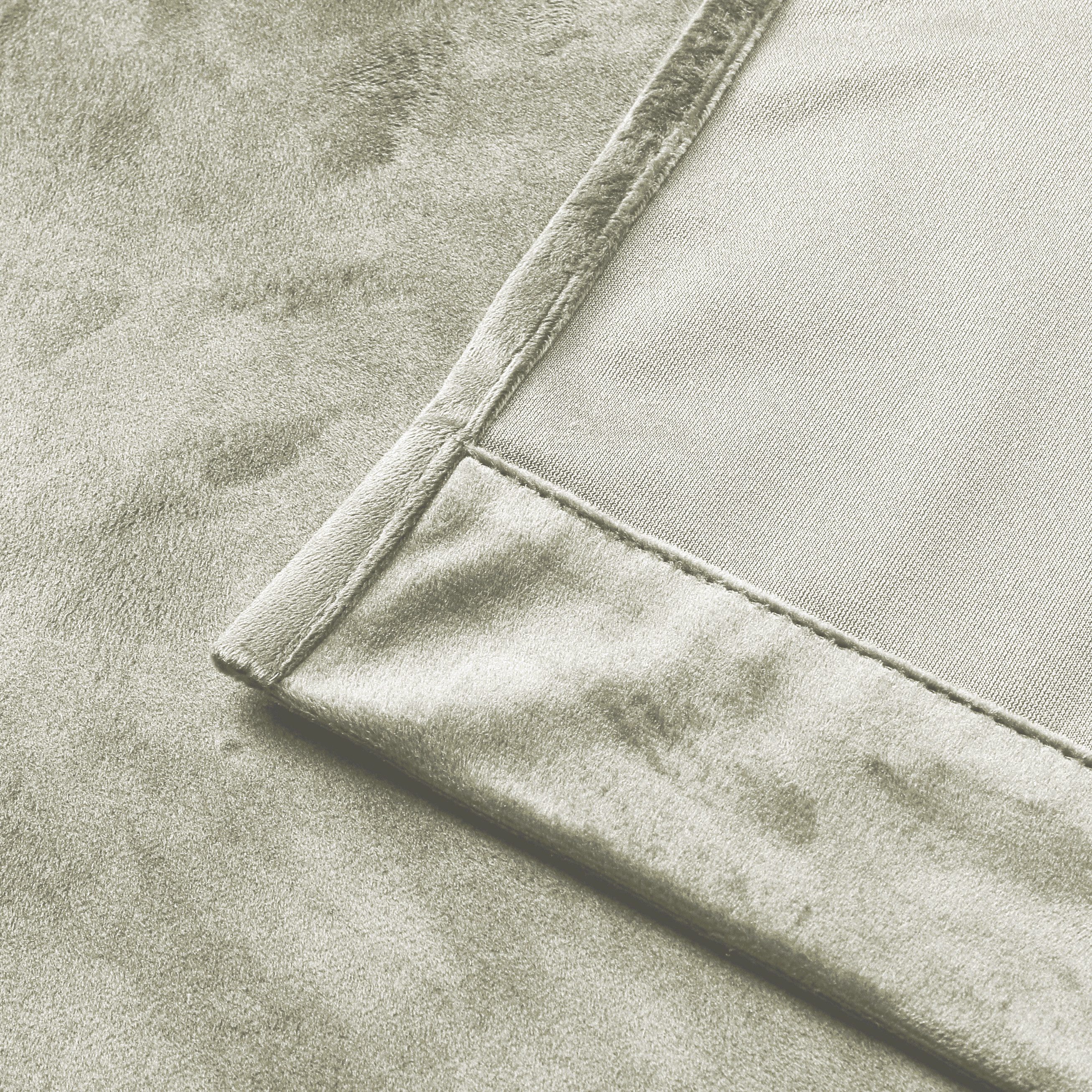 Stoffschmiede Gardine, Velour, Verdunkler, Kräuselband, verdunkelnd