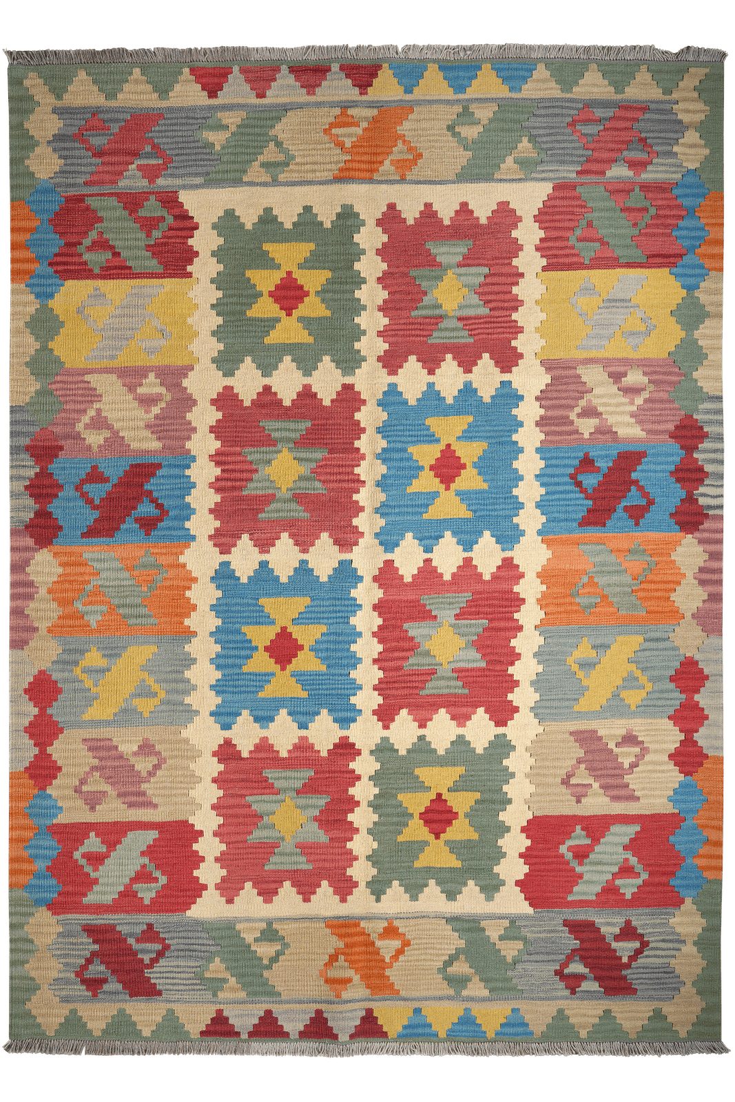 Looma Teppich Kelim Gashgai 238x173cm, rechteckig, Höhe: 5 mm, Gashgai, Schurwolle, Unikat