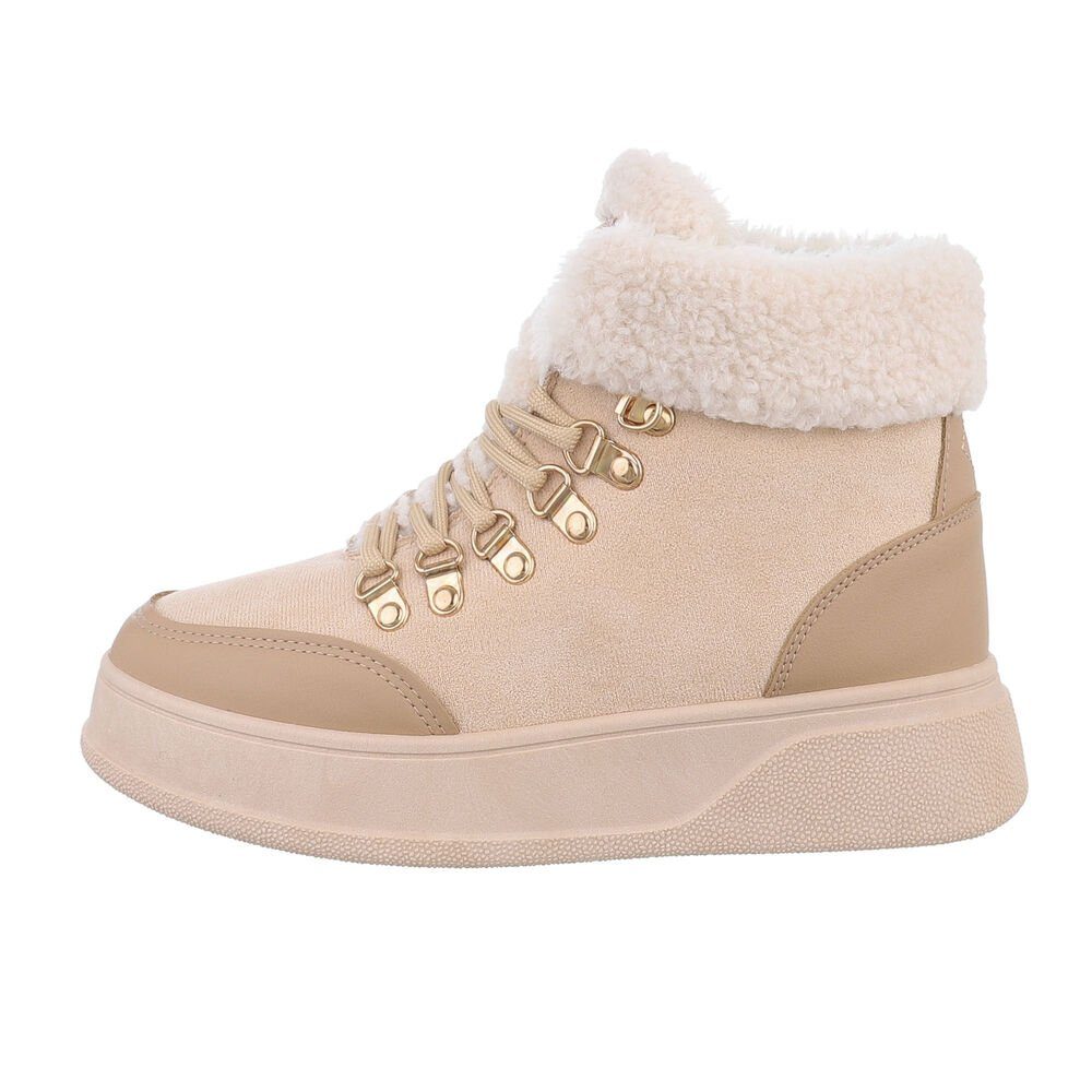 Damen Schnürschuhe Freizeit Sneakerboots