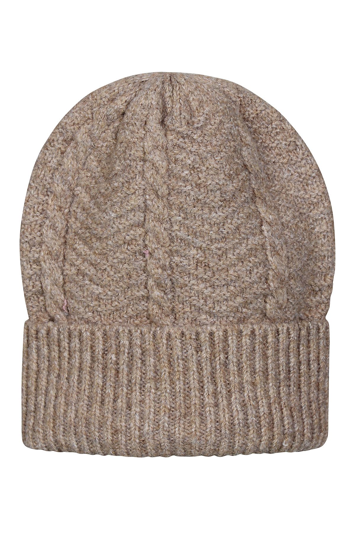 ZE-ZE Nordic Strickmütze Strickmütze beige melange aus weichen Materialmix