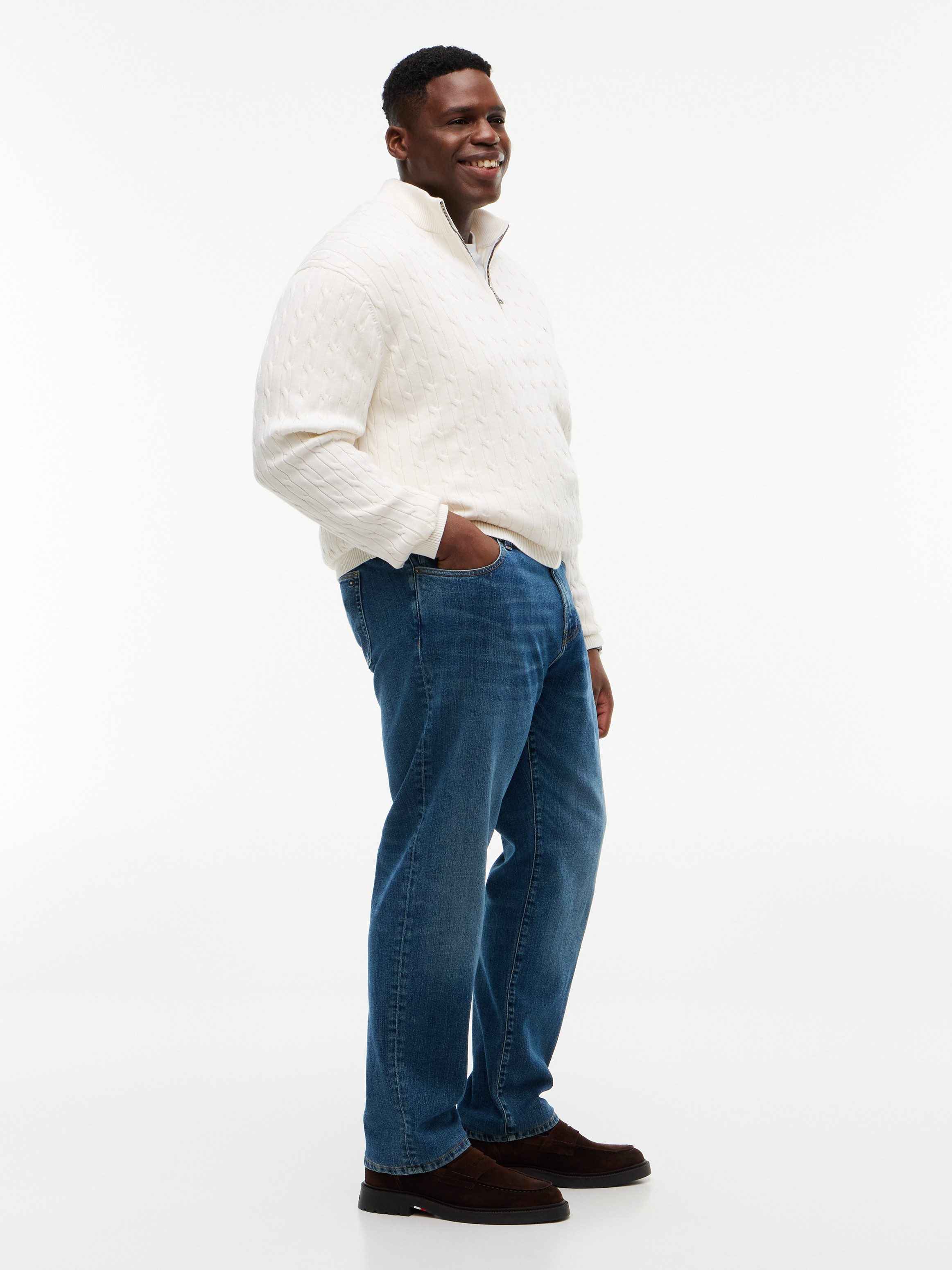 Tommy Hilfiger Big & Tall Regular-fit-Jeans BT-MADISON mit Fade-Effekten, regular fit, gerades Bein, Große Größen – Bild 4 von 5