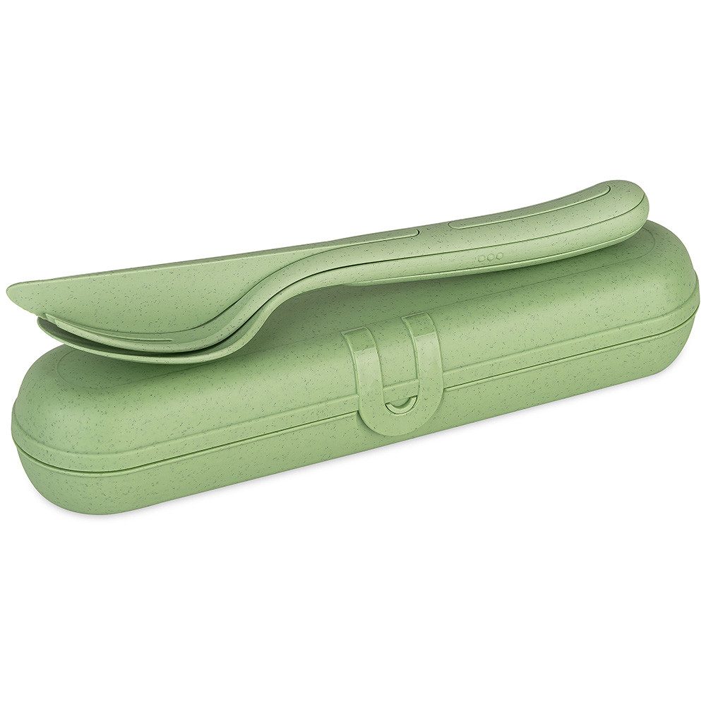 KOZIOL Besteck-Set KLIKK READY Besteck Etui + Besteckset (4-tlg), 1 Personen, Kunststoff