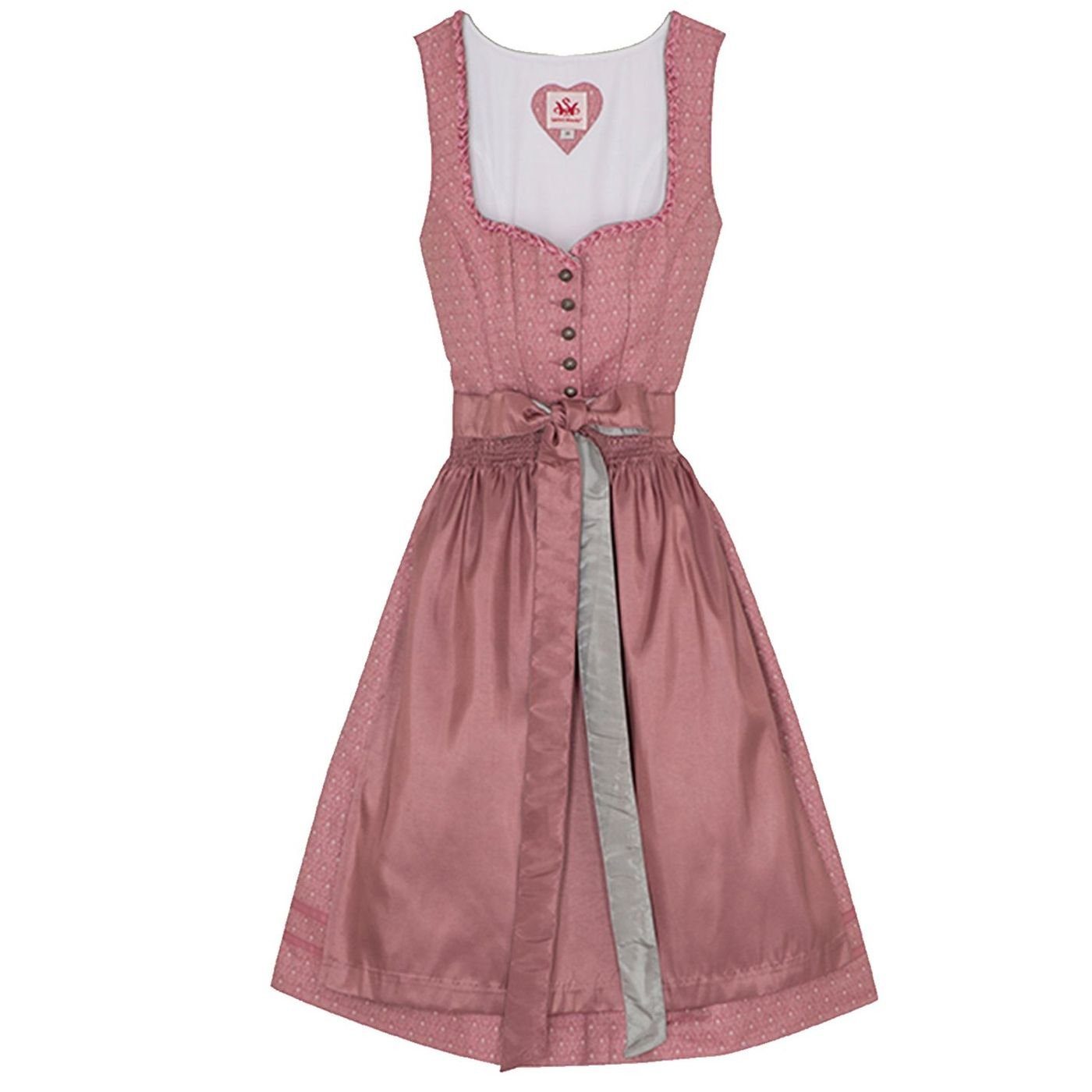 Spieth & Wensky Dirndl Berbing Dirndl 2-teiliges Midi-Dirndl Kleid Dirndl Trachtenkleid kurz 60cm