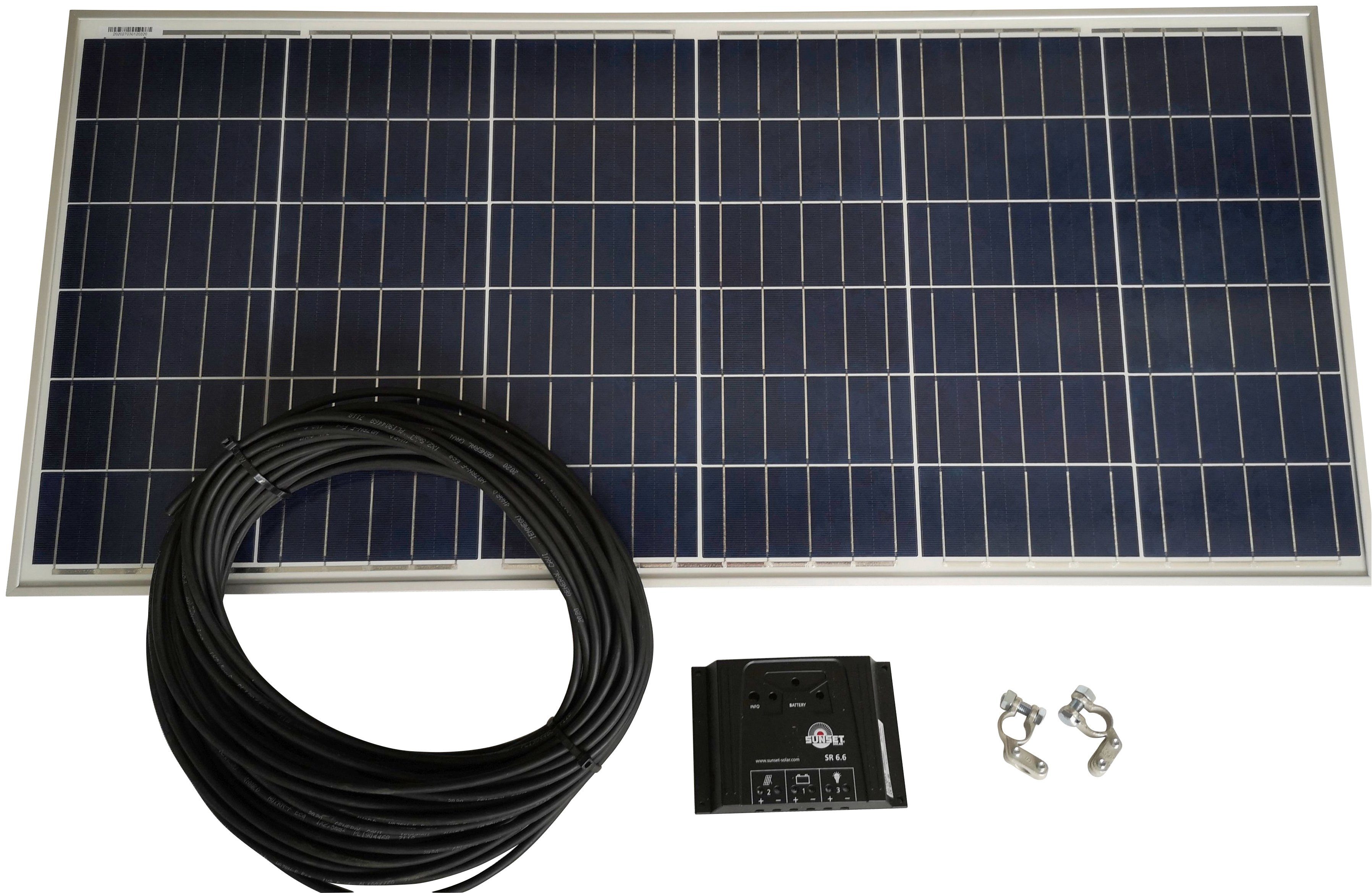 SUNKIT Gartenhaus/Carport Solar Solarmodul W, PV für Spar-Set, 65 Sunset Polykristallin,