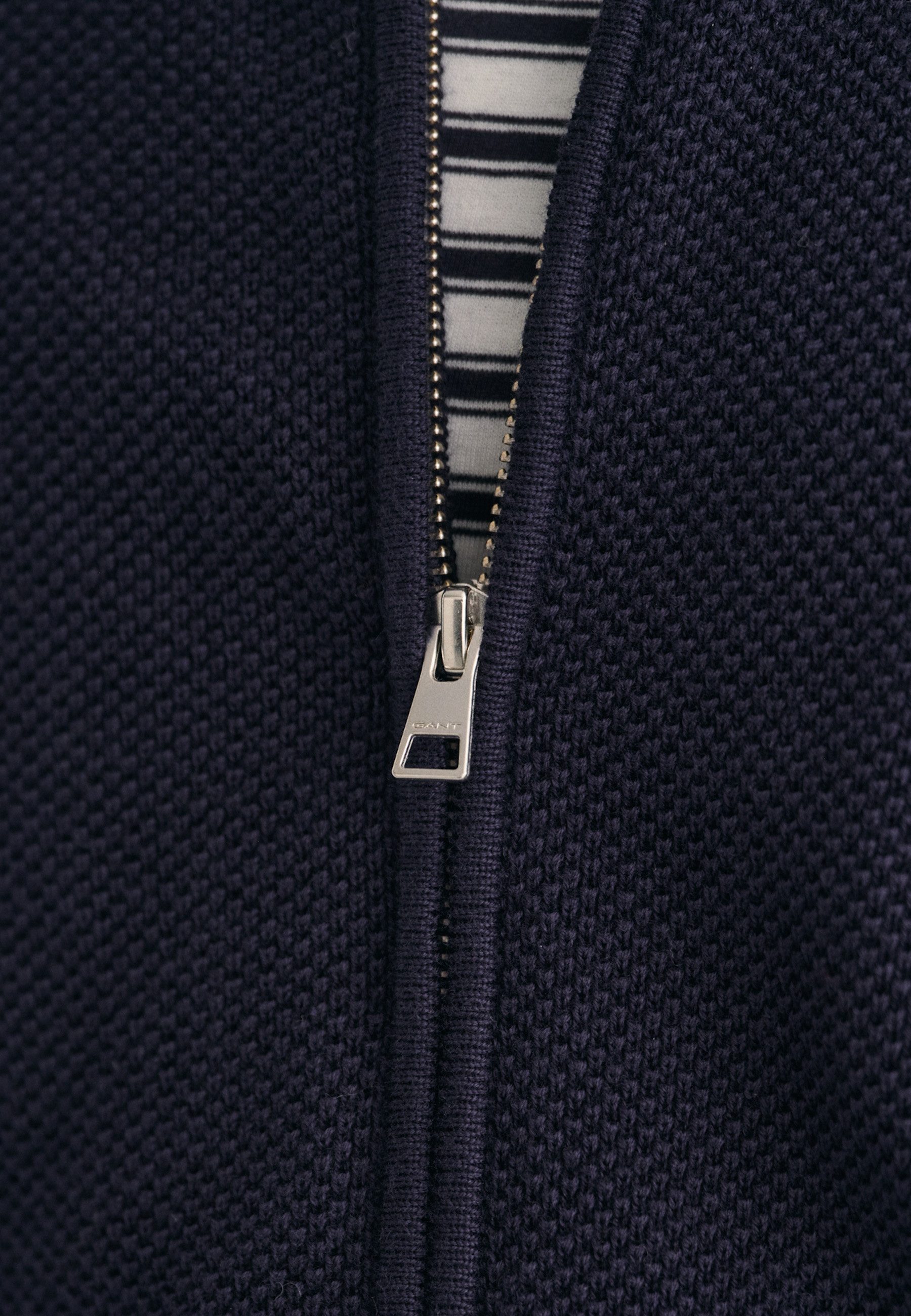 Gant Cardigan Strickjacke Cardigan Reißverschluss (1-tlg)