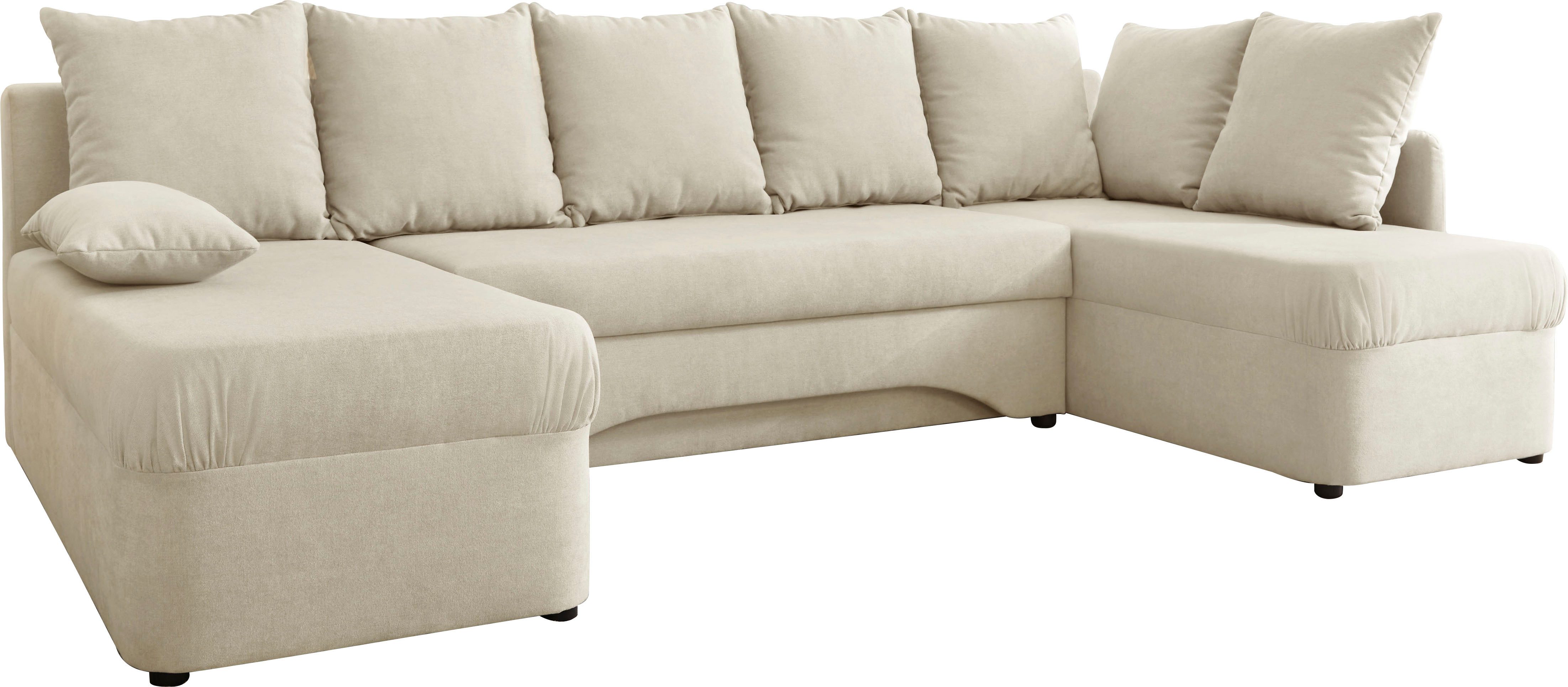 Jockenhöfer Gruppe Wohnlandschaft U-Form, B: 260 cm, mit Bettfunktion & Bettkasten