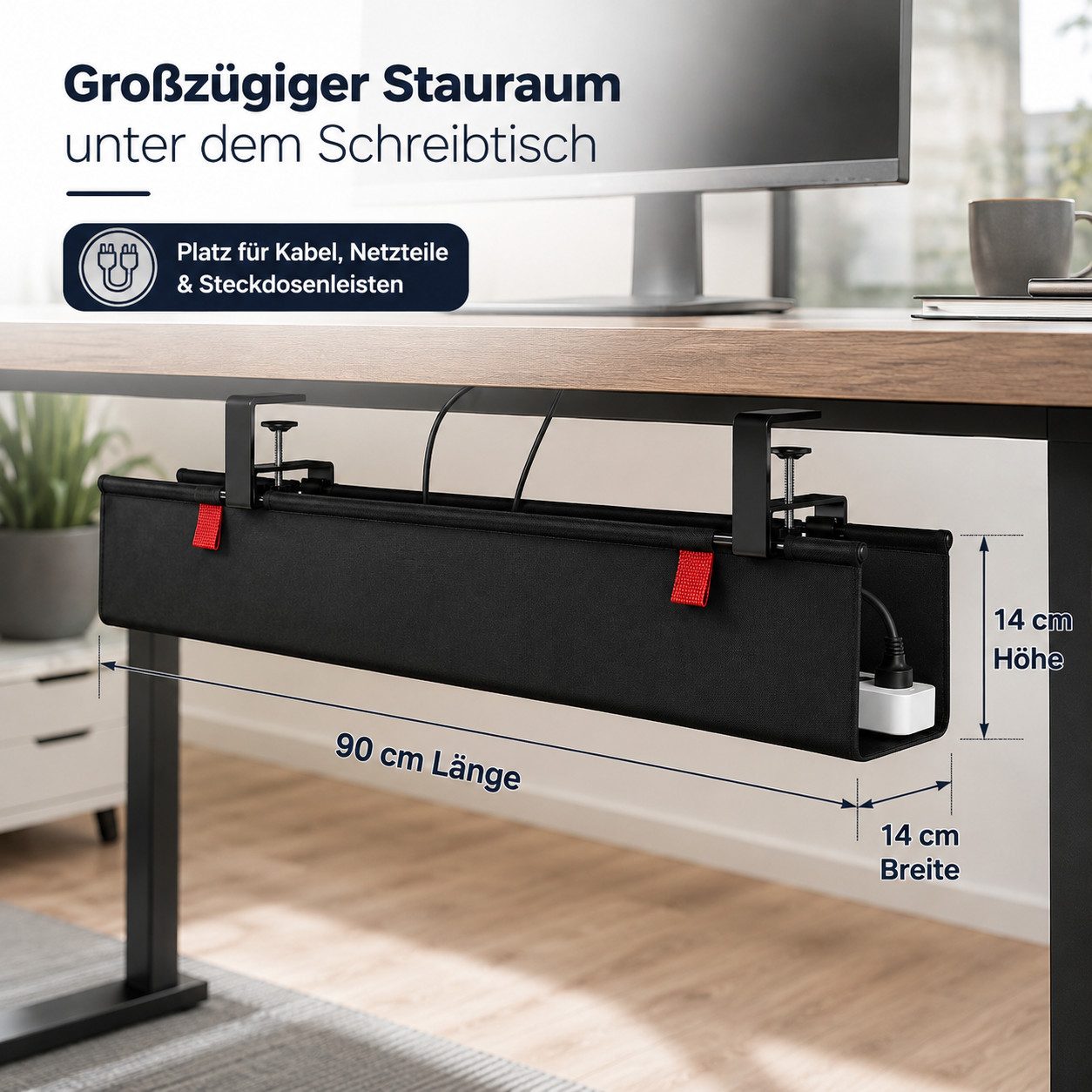 Best for Home Kabelkanal Kabelkanal für Schreibtisch – Bild 3 von 5