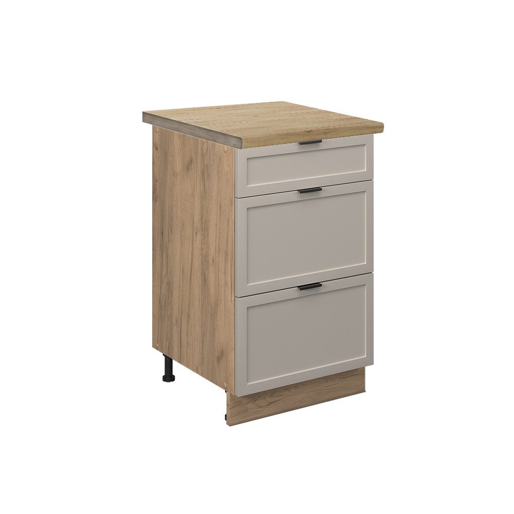 Vicco Unterschrank Fame-Line, GrauBeige/Goldkraft Eiche, 50 günstig online kaufen