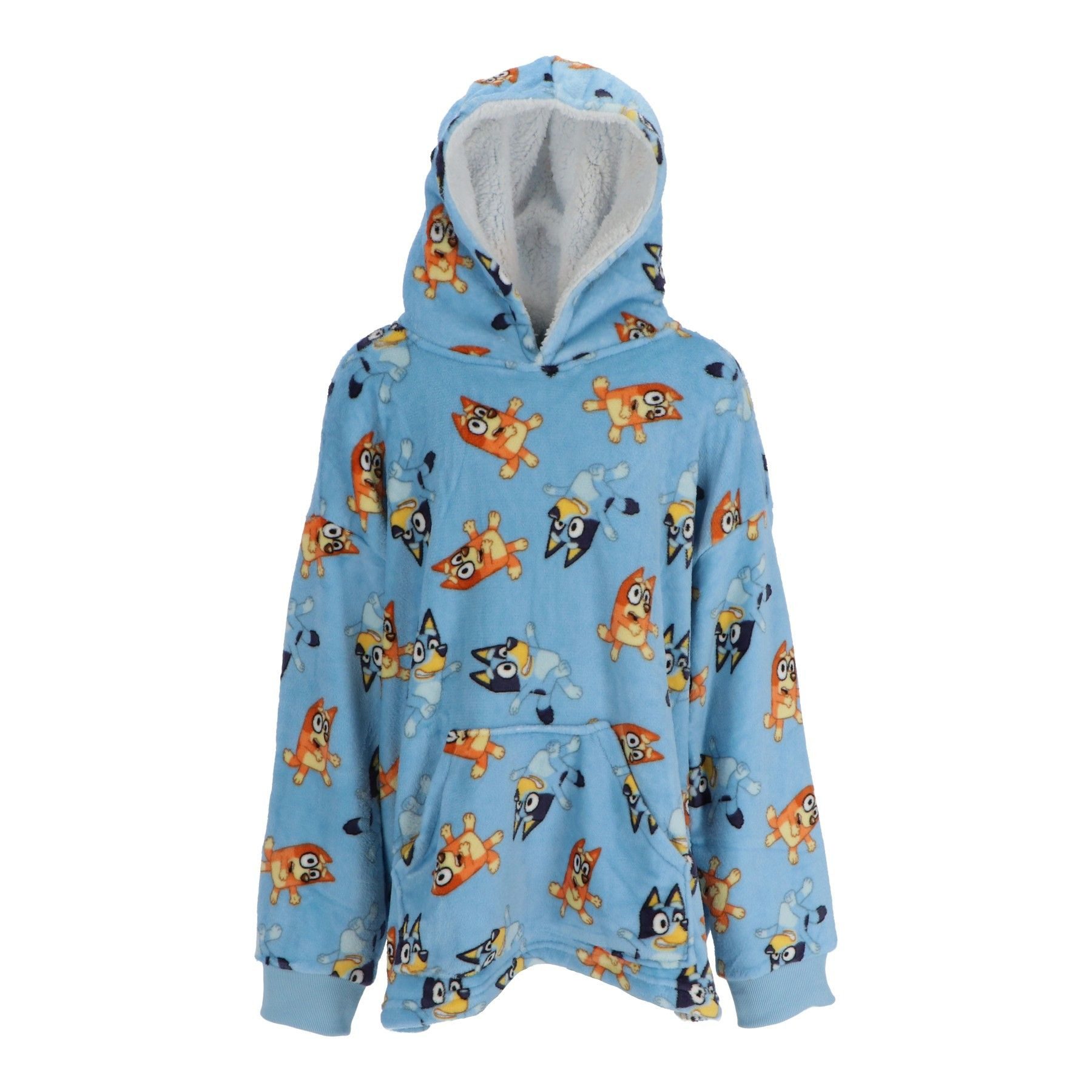 Wohndecke Kuscheldecke mit Kapuze für Kinder Fleece Decke One Size 7-12 Jah günstig online kaufen