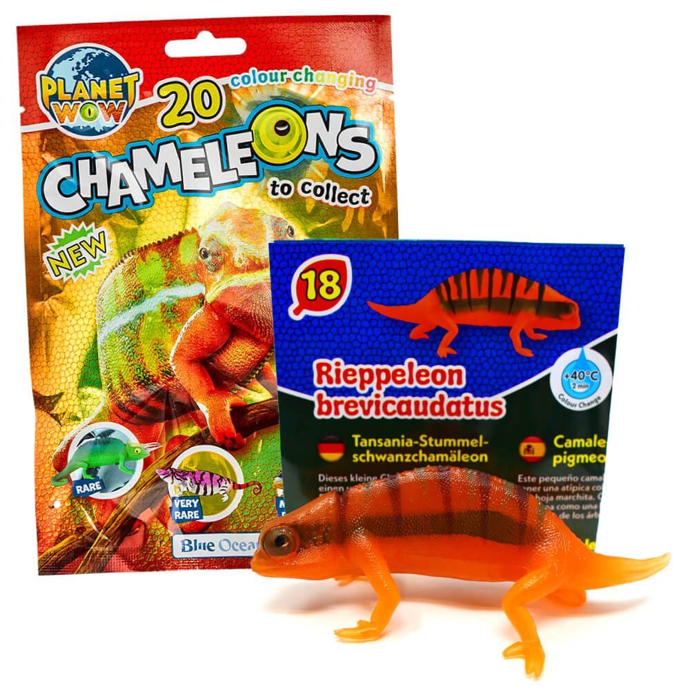 Blue Ocean Sammelfigur Blue Ocean Chamäleons Sammelfiguren 2024 - Planet Wow - Figur 18. (Set), Chamäleons - Figur 18. Tansania Stummelschwanzchamäleon (Farbwechsel)