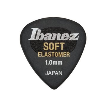 Ibanez Plektrum, BEL16ST10SHBK Elastomer Picks Soft Hazed Black - Plektren Set