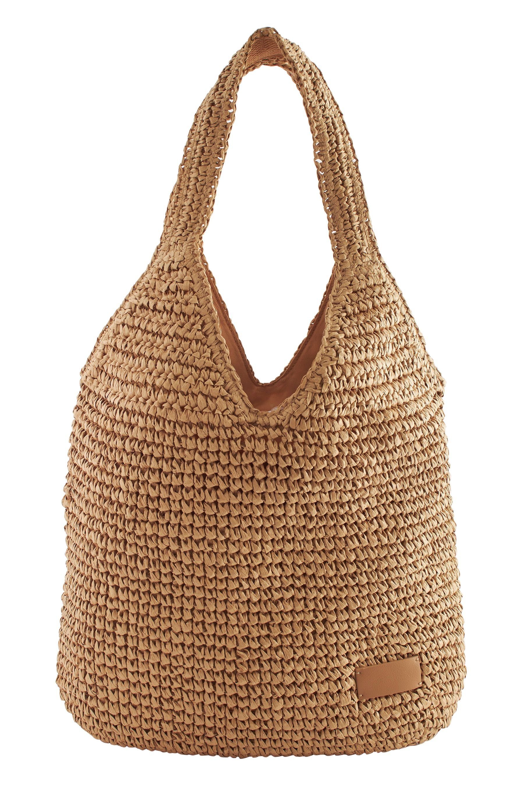 Next Schultertasche Shoppertasche aus Stroh (1-tlg)