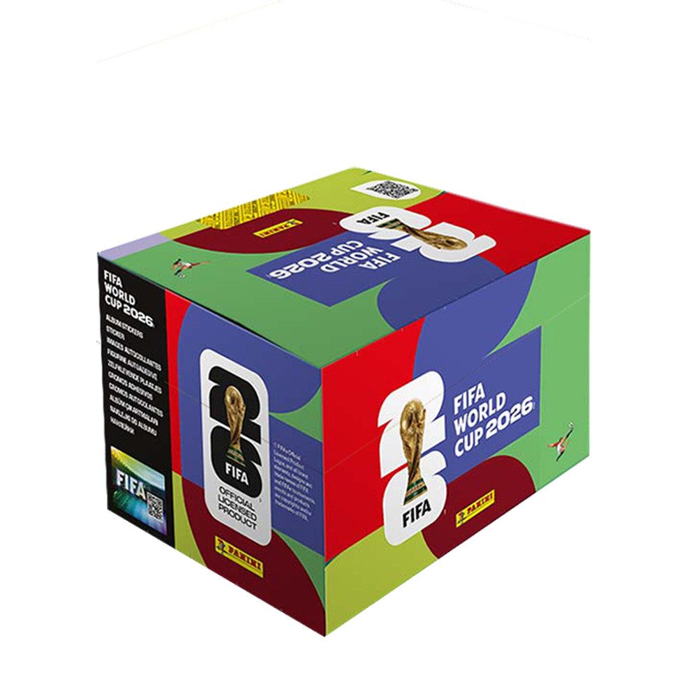 Panini Sammelkarte World Cup 2026 Sticker - 3 Displays (300 Tüten)+ Hüllen