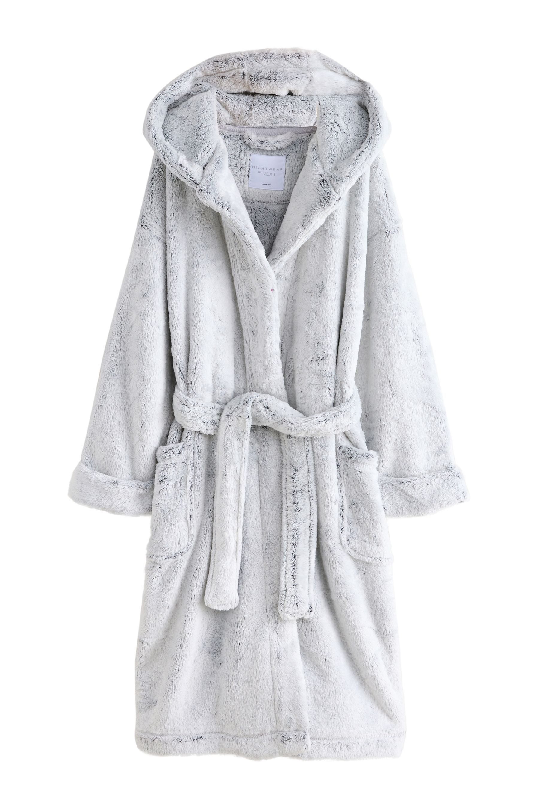 Next Kinderbademantel Weicher, längerer Fleece-Morgenmantel, Polyester (recycelt), Polyester