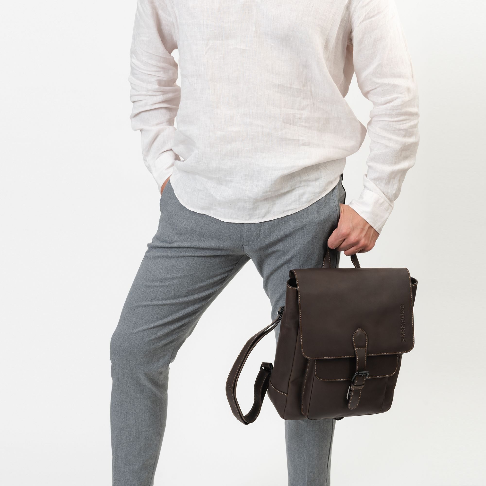 Farmhood Cityrucksack Nashville, Leder