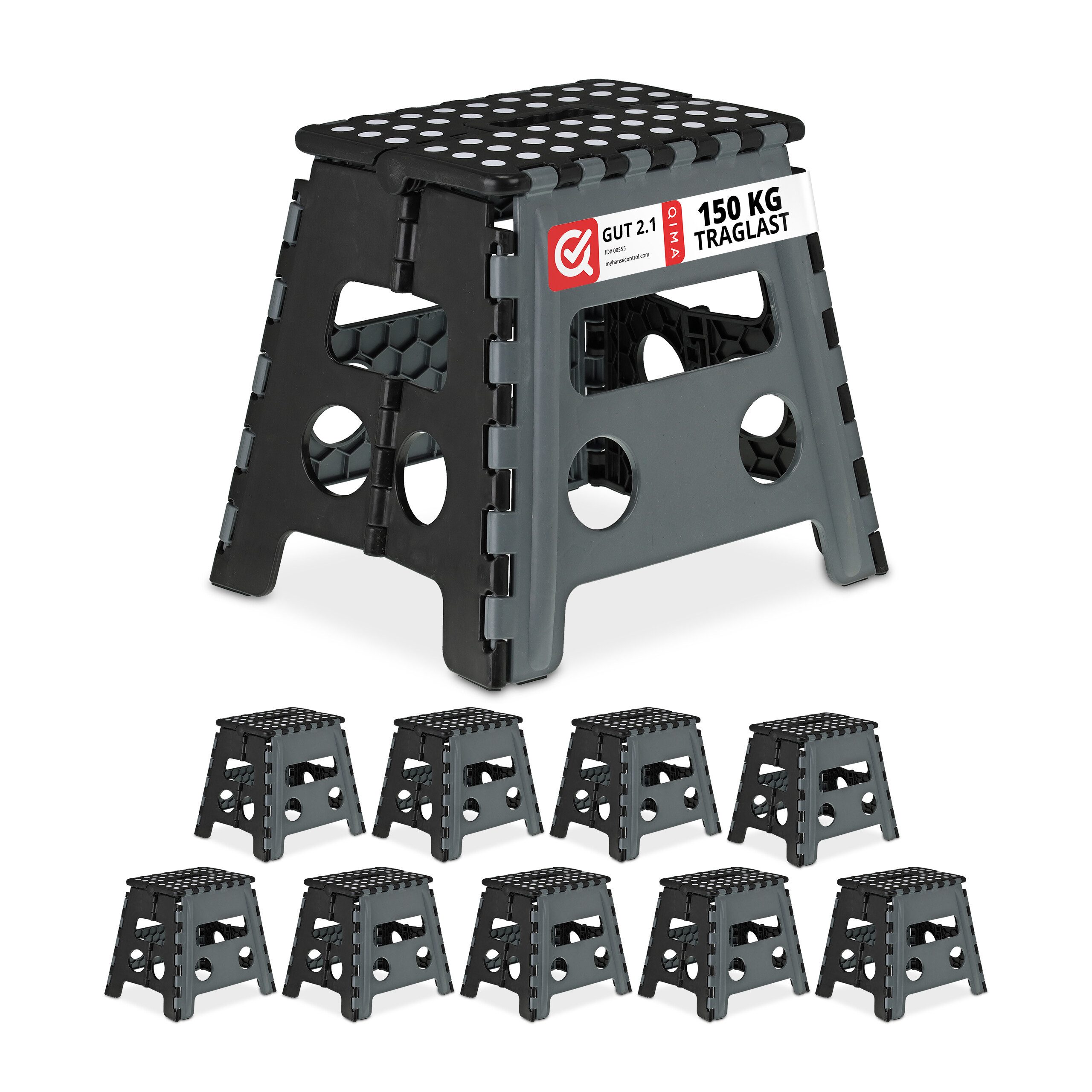 Sitzhocker Klapphocker faltbar L 10er Set