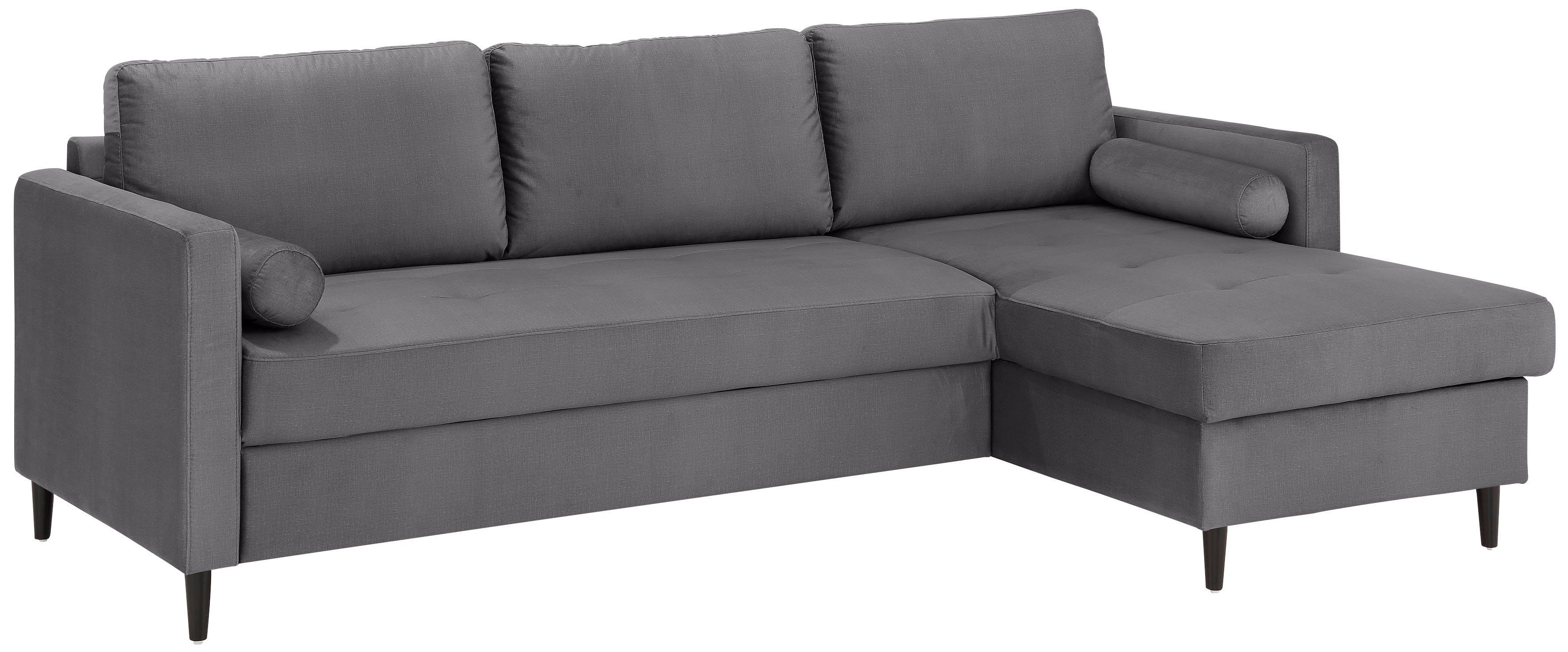 Bettfunktion Ecksofa mit inklusive Livia, INOSIGN Zierkissenrollen, auch