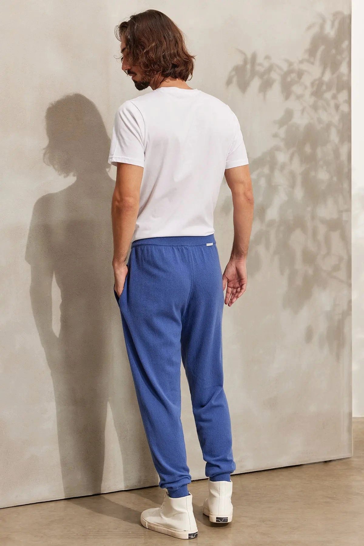 Silk and Cashmere Jogginghose Mavi ReLoved Herren-Jogginghose aus recyceltem Kaschmir- und Merinowol