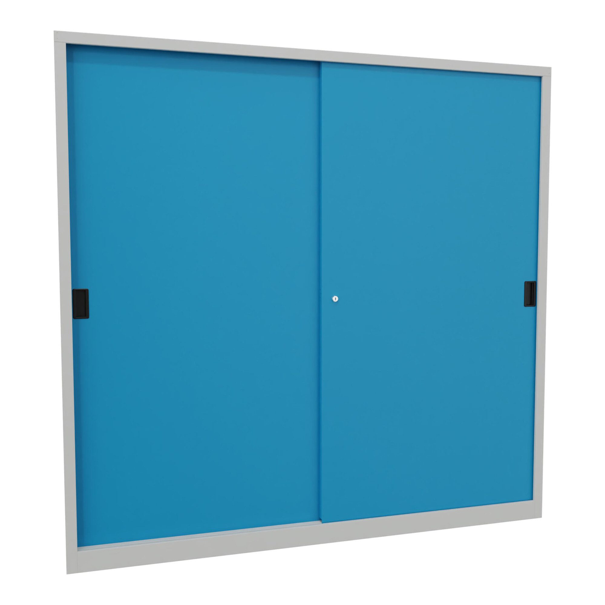 Pavoy Werkzeugschrank Pavoy Schiebetürenschrank, 1950x2000x500 mm, 8 Böden verzinkt, RAL 703