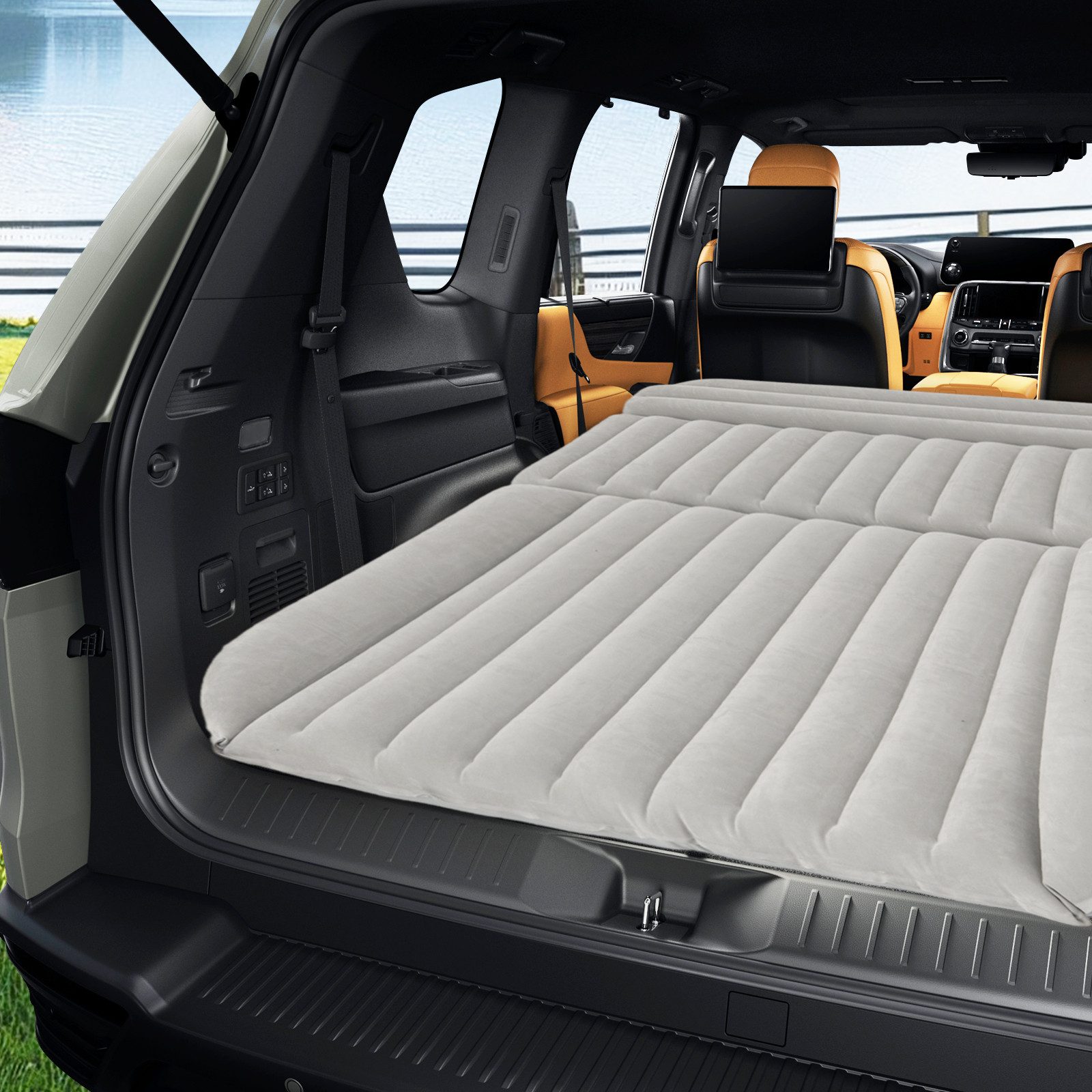 COSTWAY Luftmatratze, Auto Matratze mit pumpe, 190 x 130 günstig online kaufen