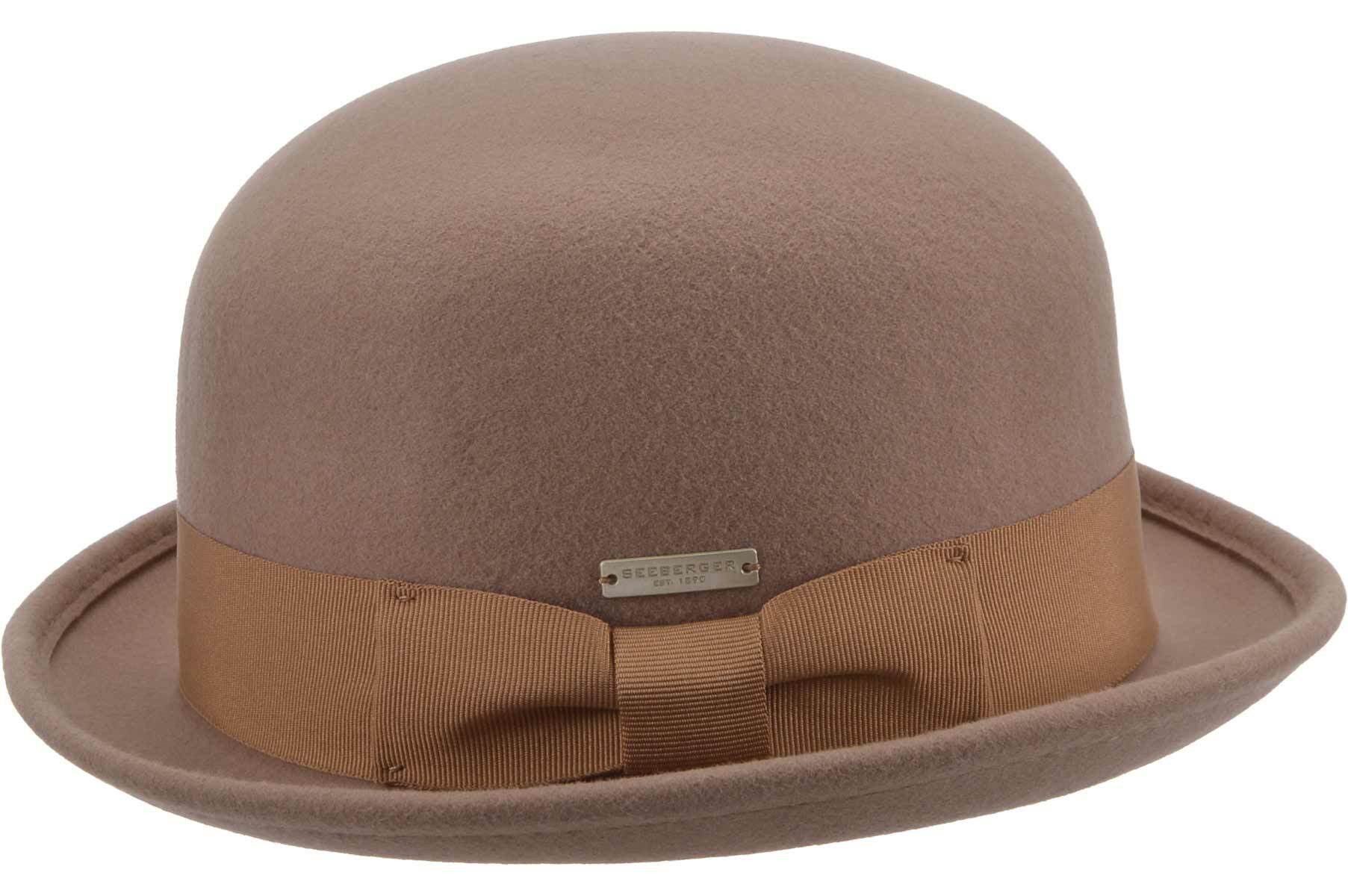 Seeberger Filzhut Wollfilz Melone mit Ripsband Garnitur 70541-0